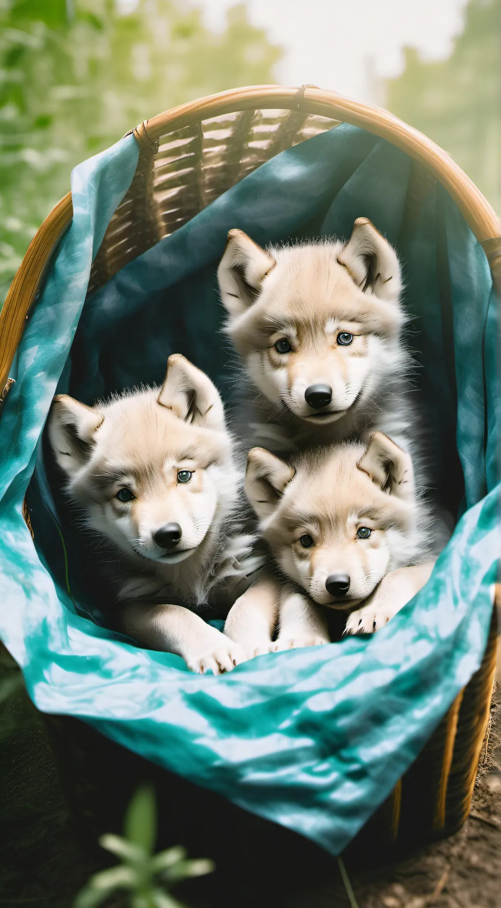 ai character: wolf pups background