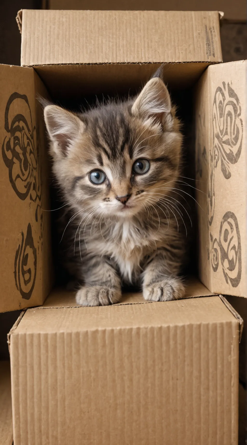 ai character: kitkat kitten scat background