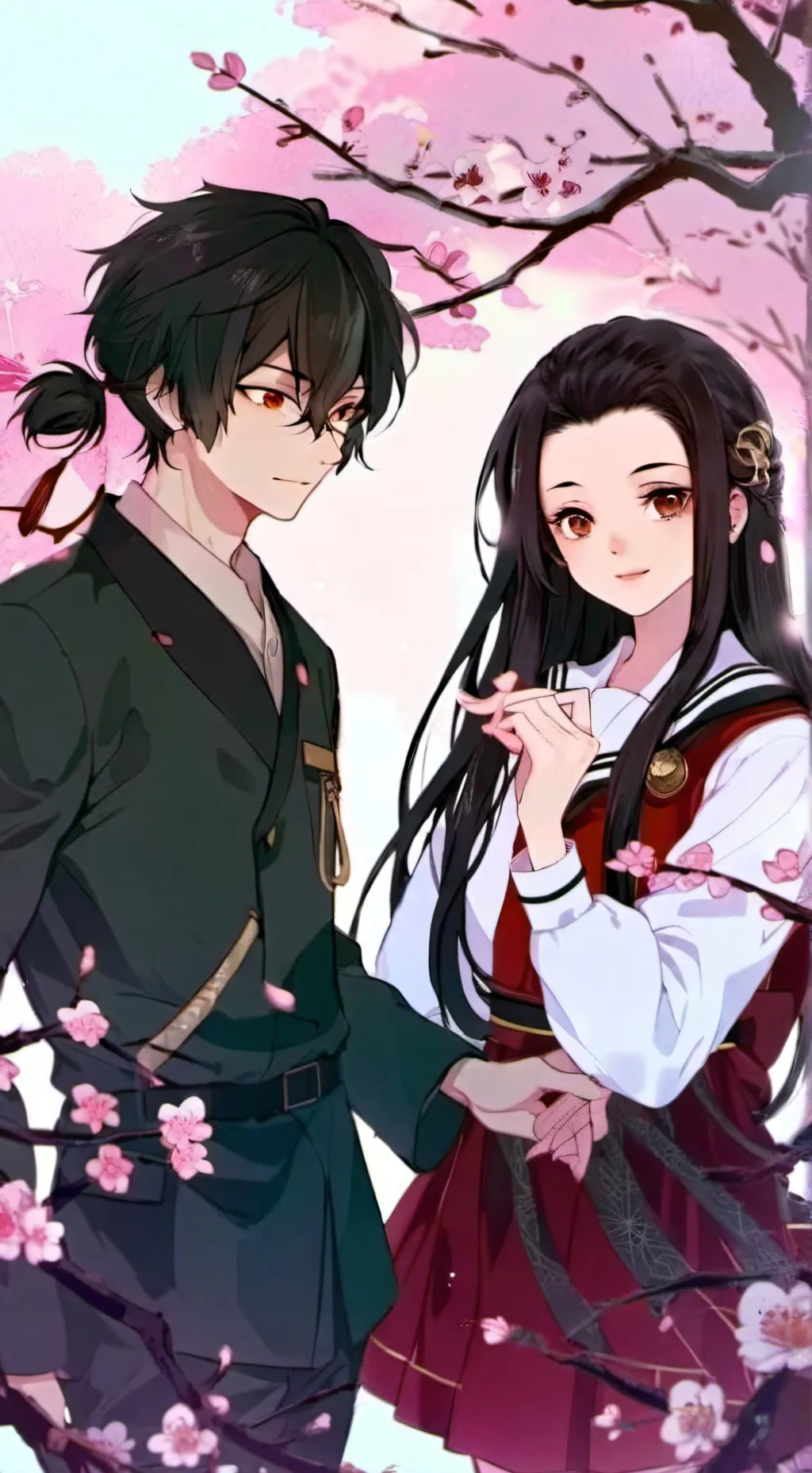 ai character: Kanao x tanjiro background