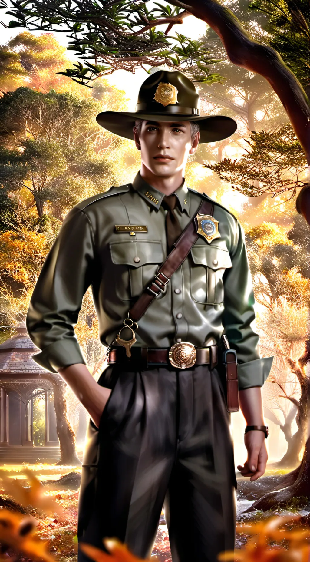 ai character: Park ranger background