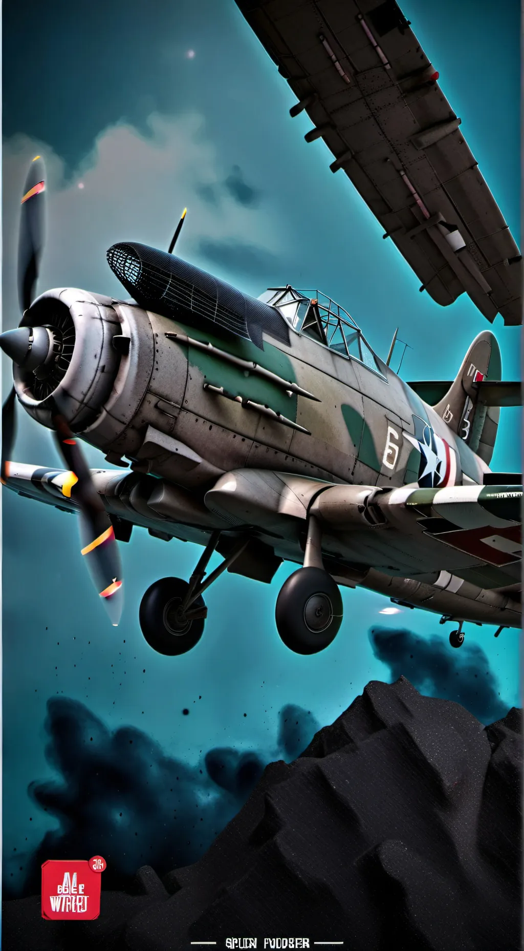 ai character: sprunki ww2 background
