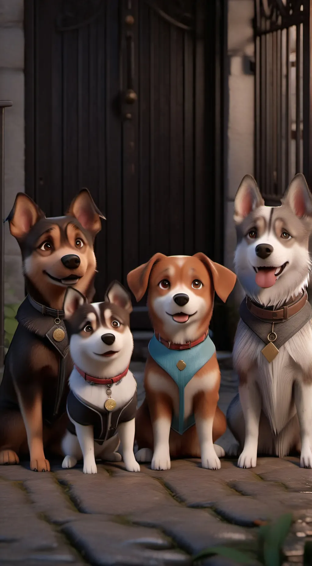 Talkie AI - Chat with a hroup of dogs
