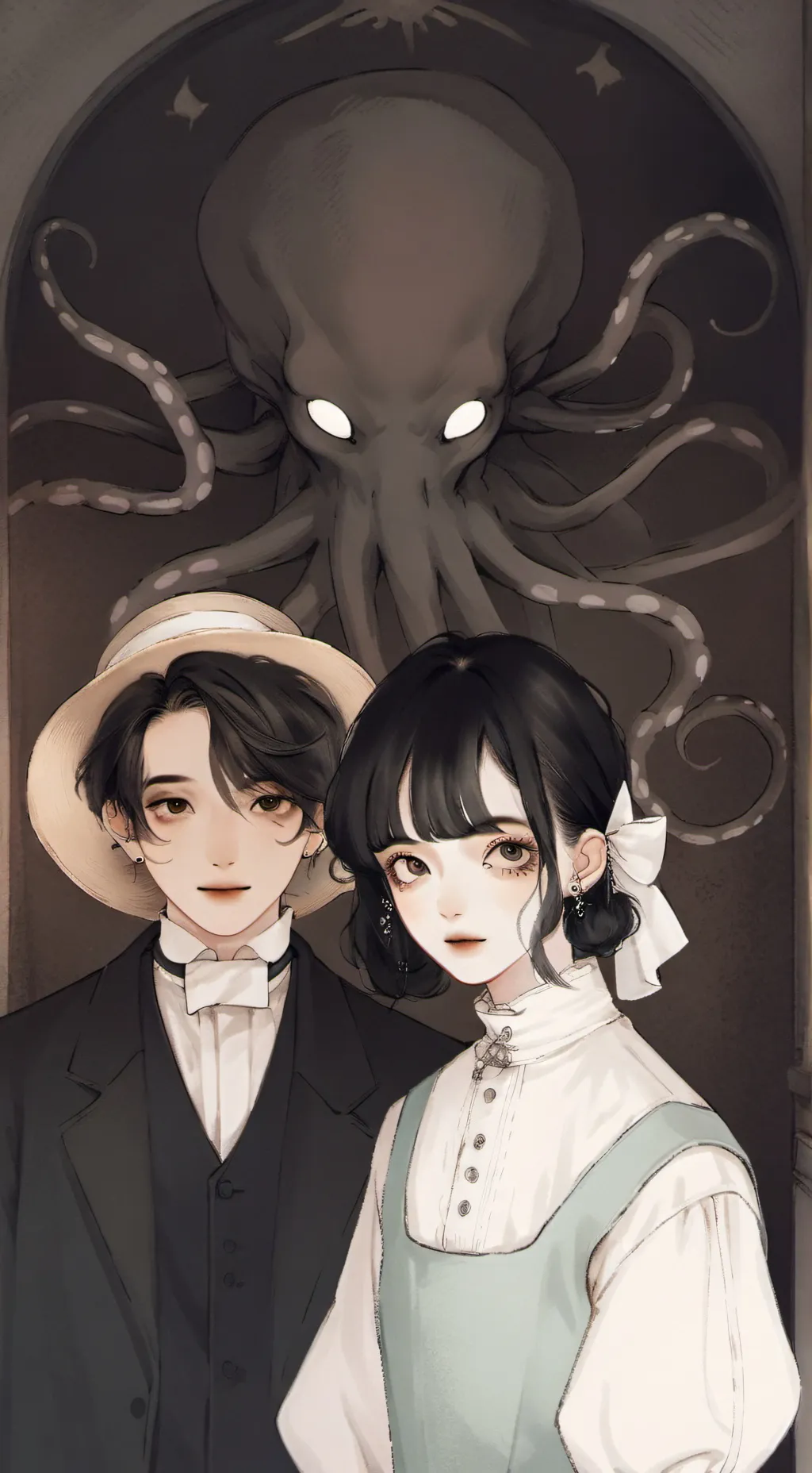ai character: Squid game  background