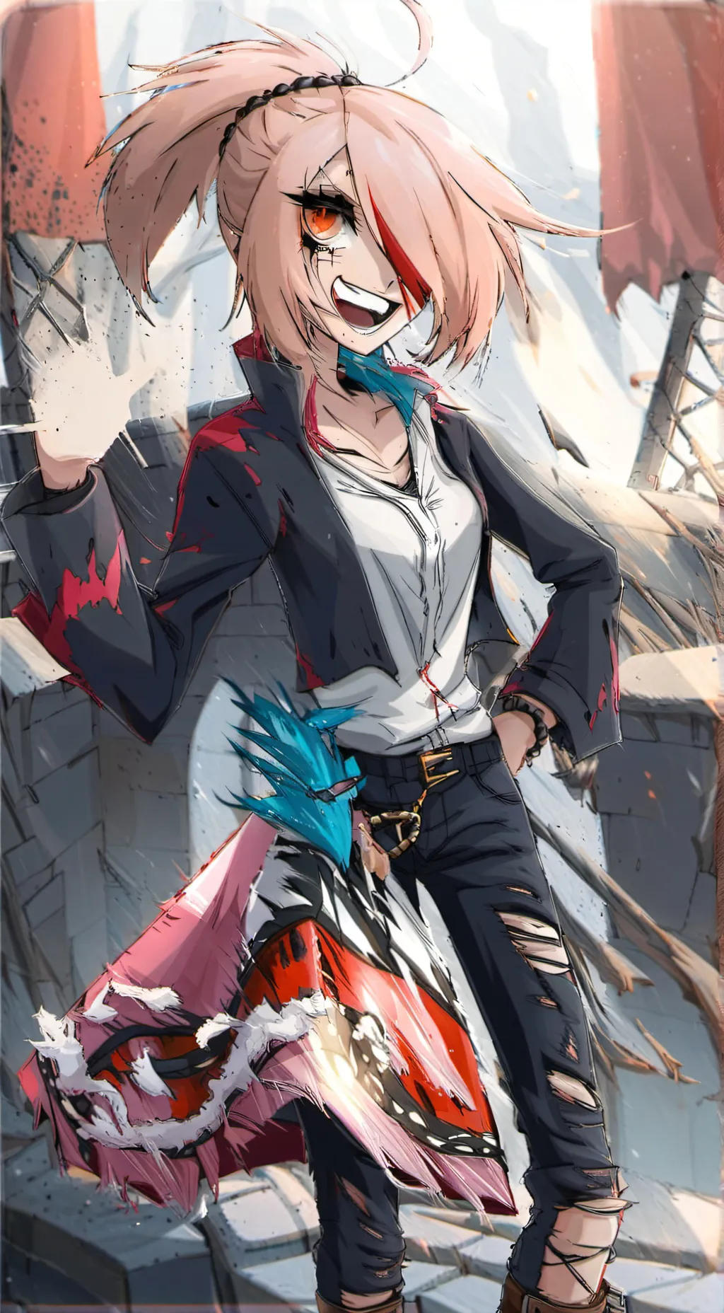 ai character: Cherry bomb  background