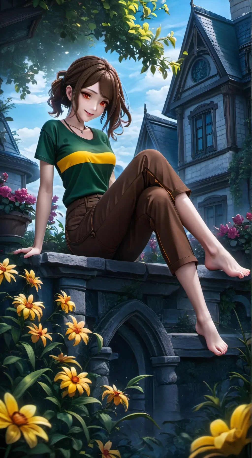 ai character: Adult Chara background