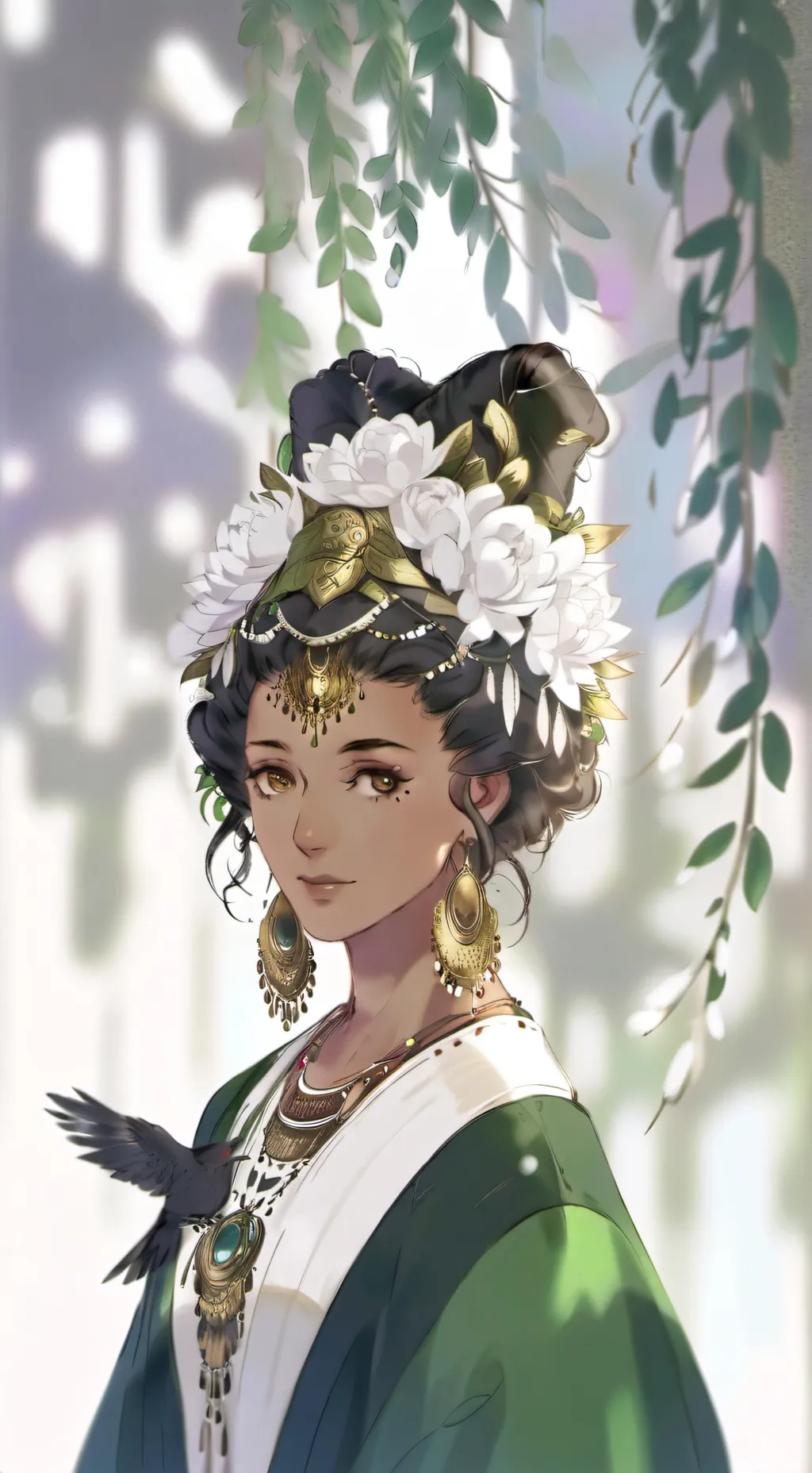 ai character: Aurora background