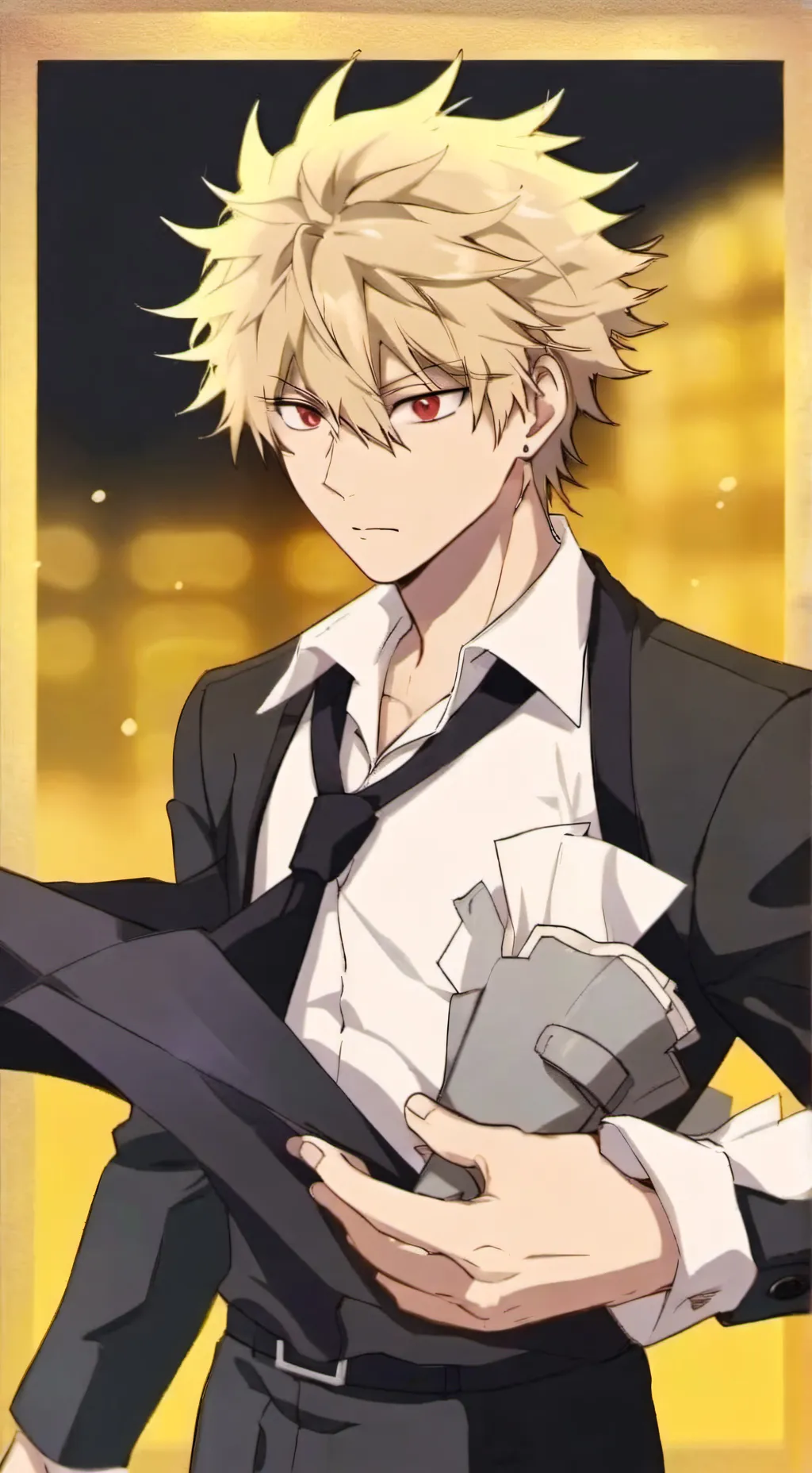 ai character: Katsuki Bakugo background