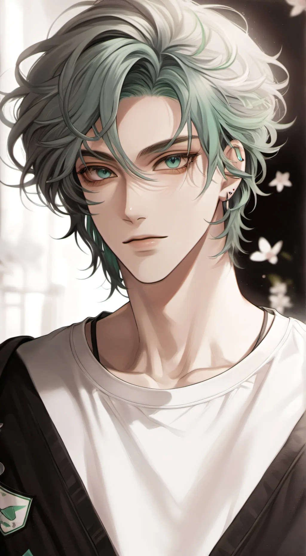 ai character: Mint background