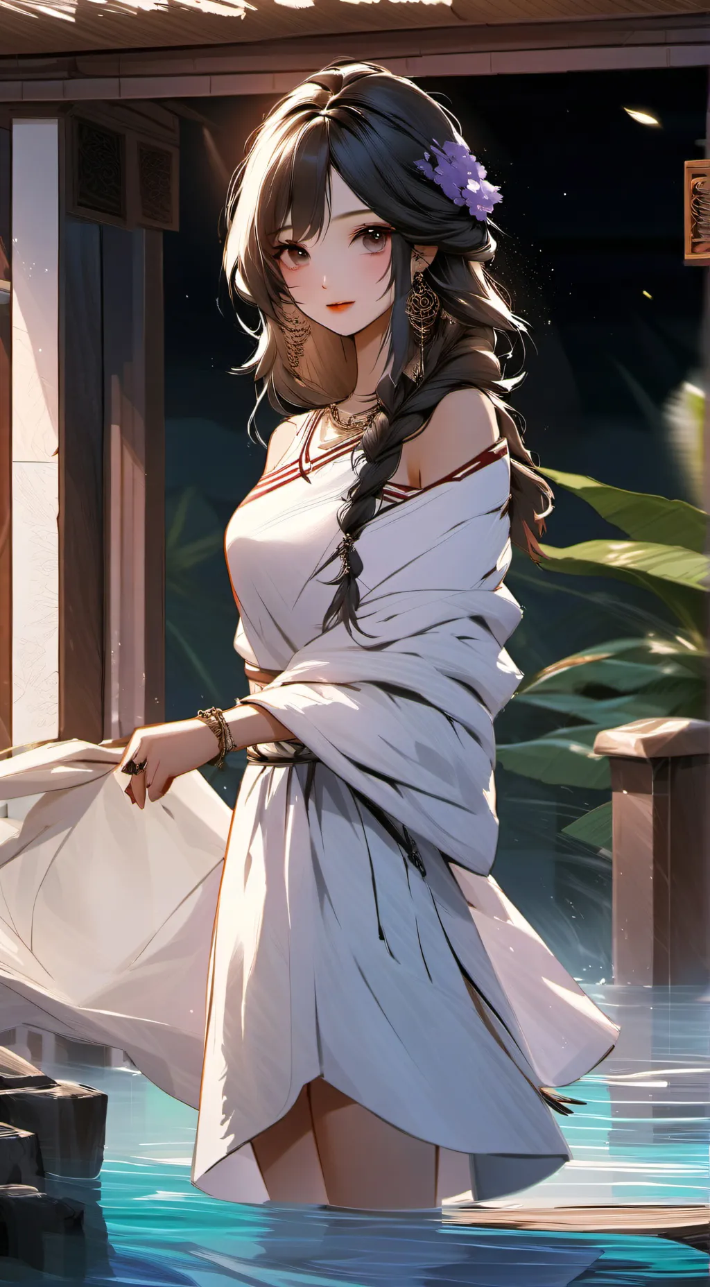 ai character: Saha  background