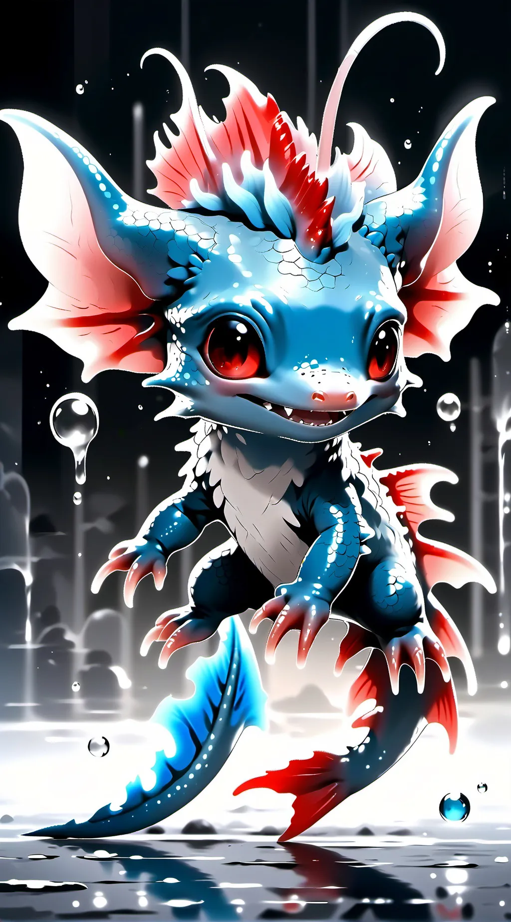 ai character: 💎bubbles💎 background
