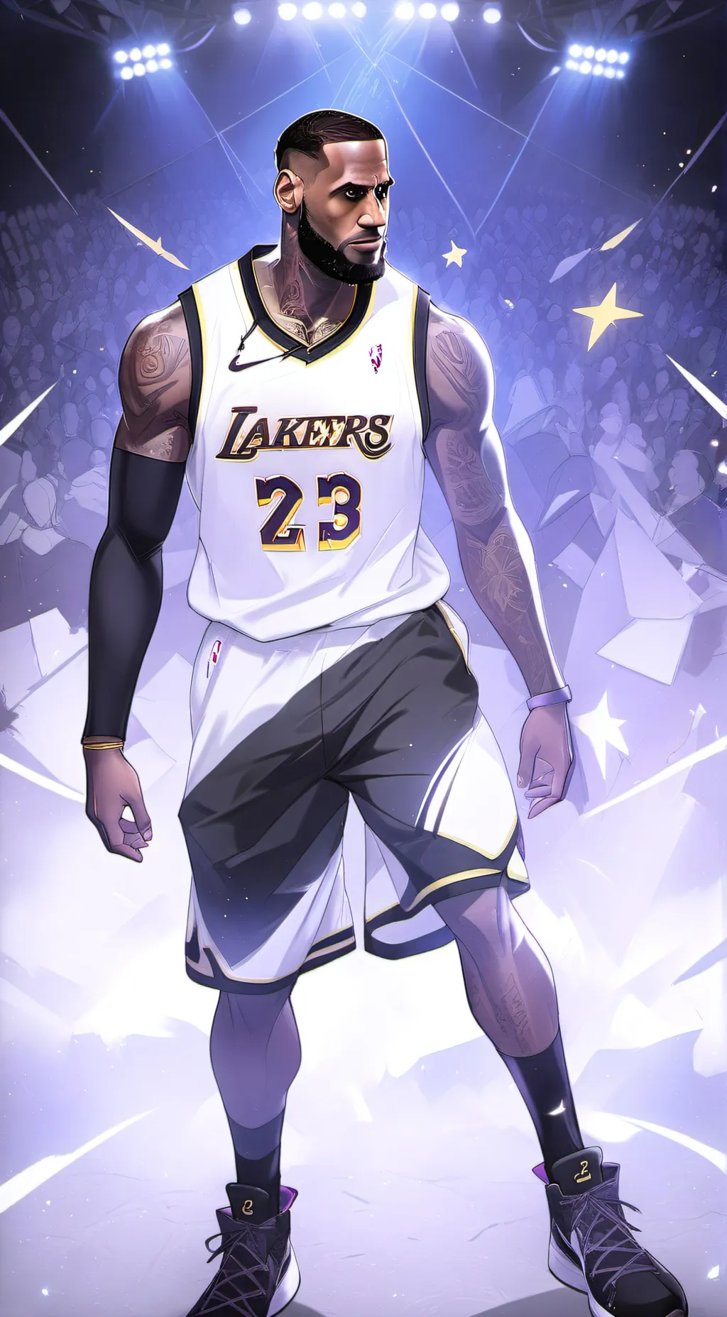 ai character: Lebron James background