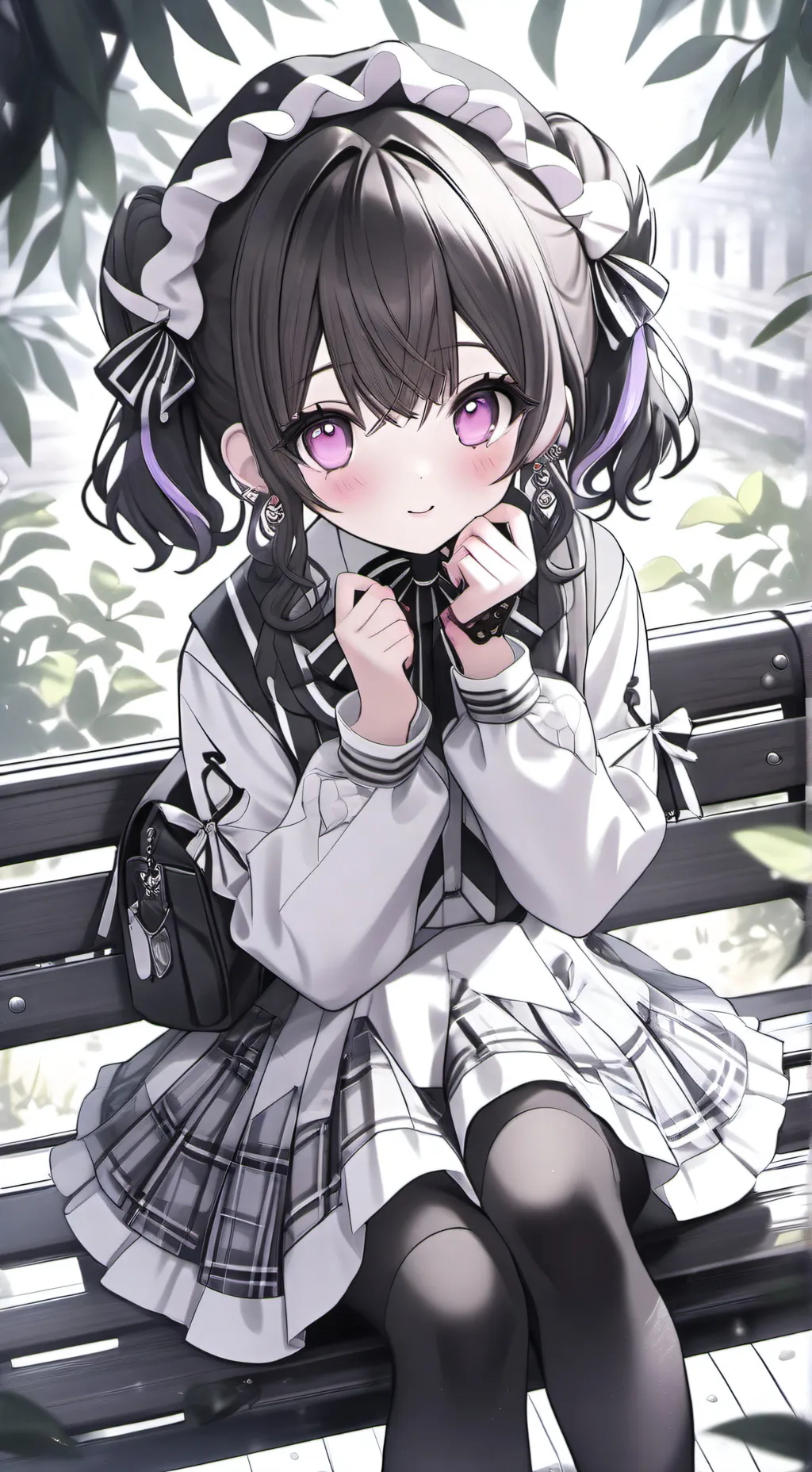 ai character: Flower academy  background