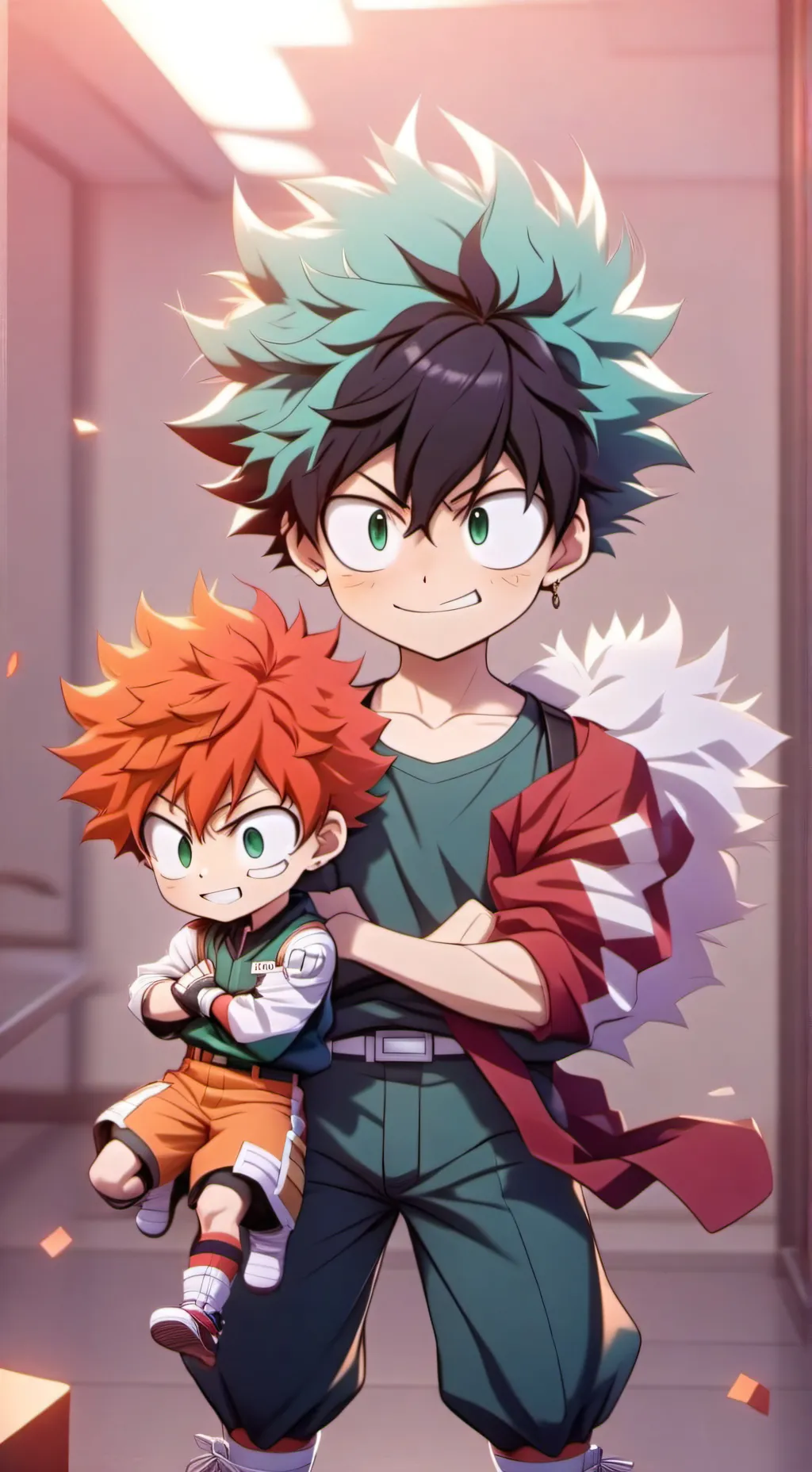 ai character: MHA~Parents Day background