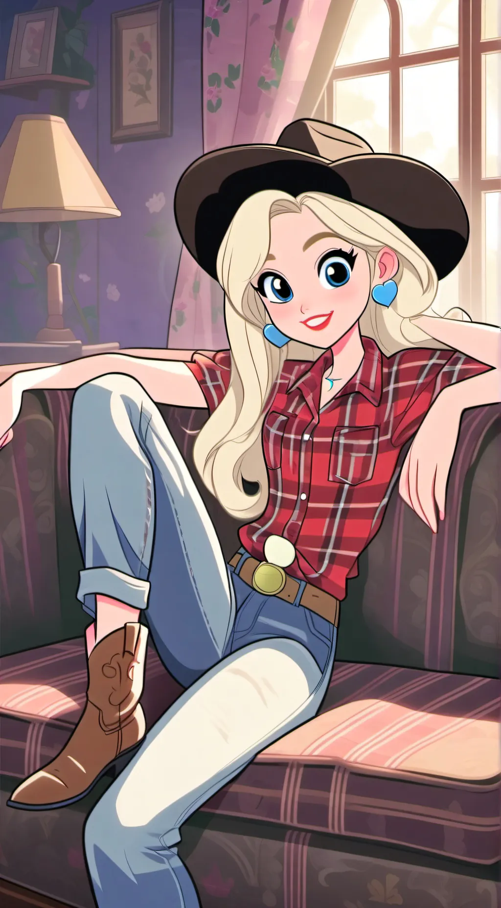 ai character: Leah  background