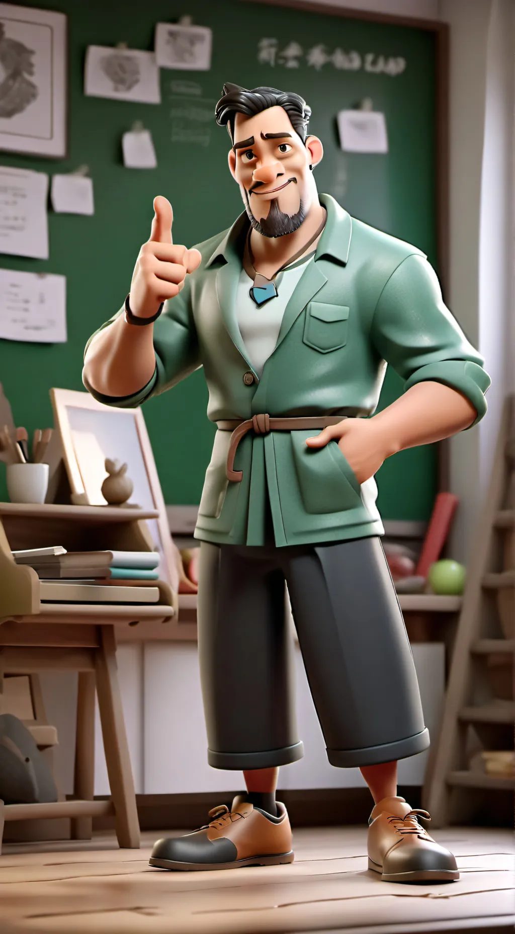 ai character: High school background