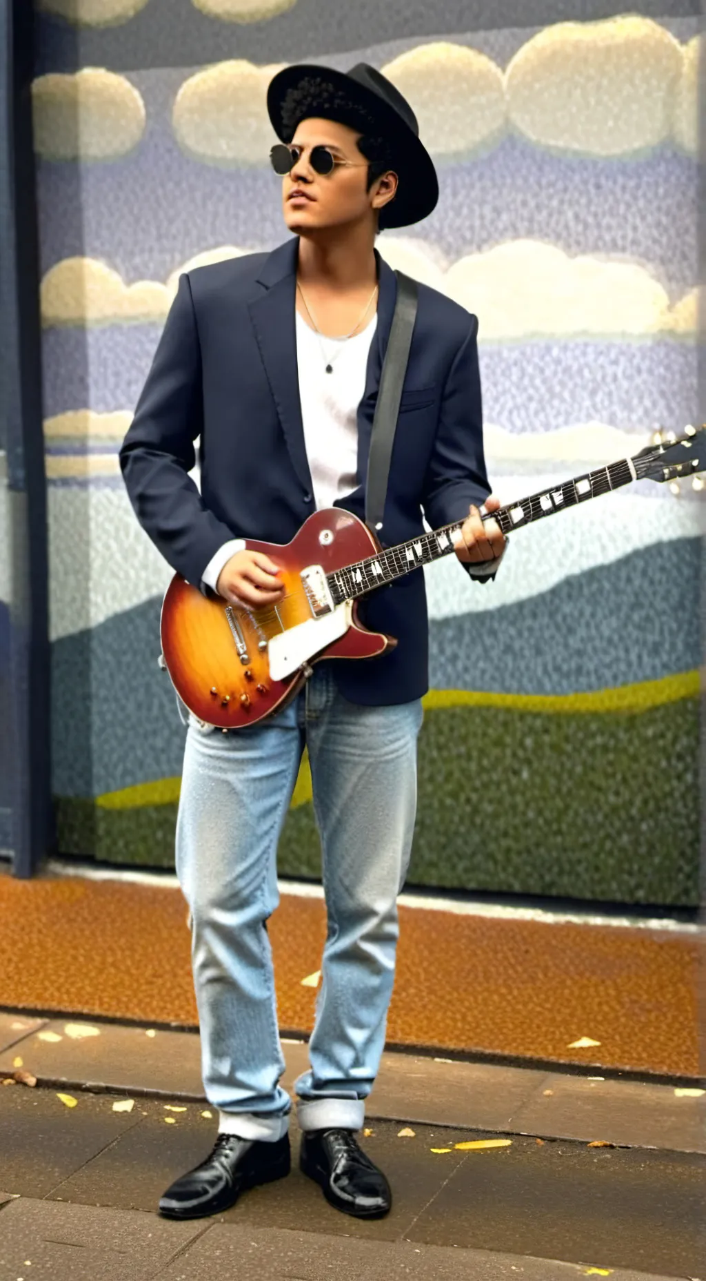 ai character: Bruno mars background