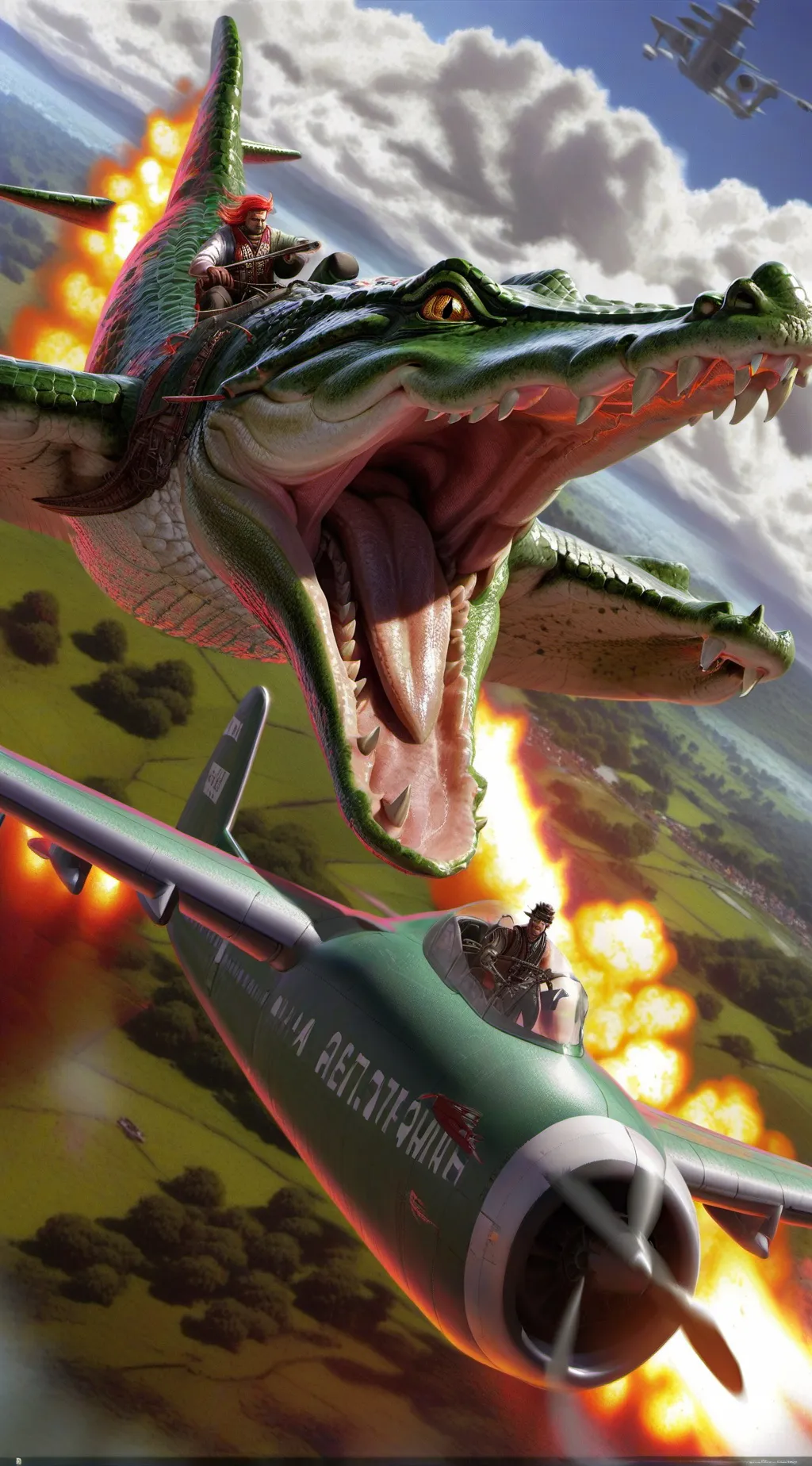 ai character: bombardilo crocodi background