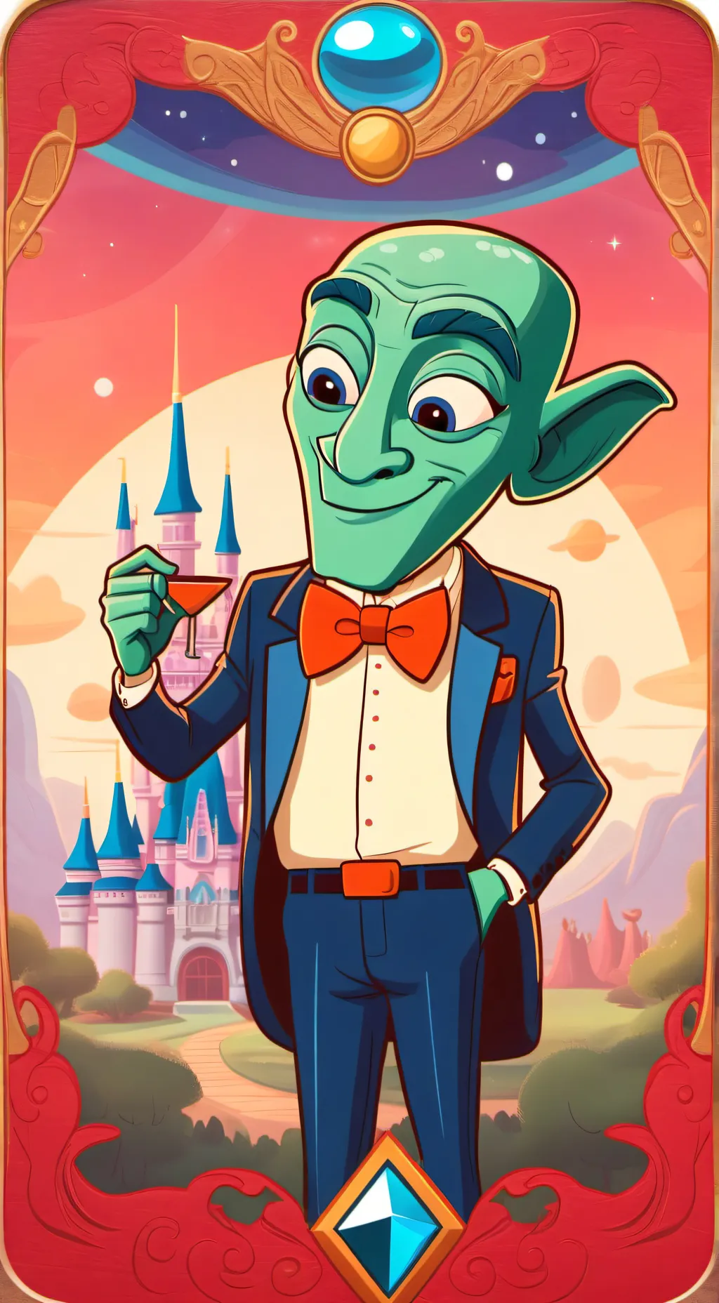 ai character: Mr munchkins background