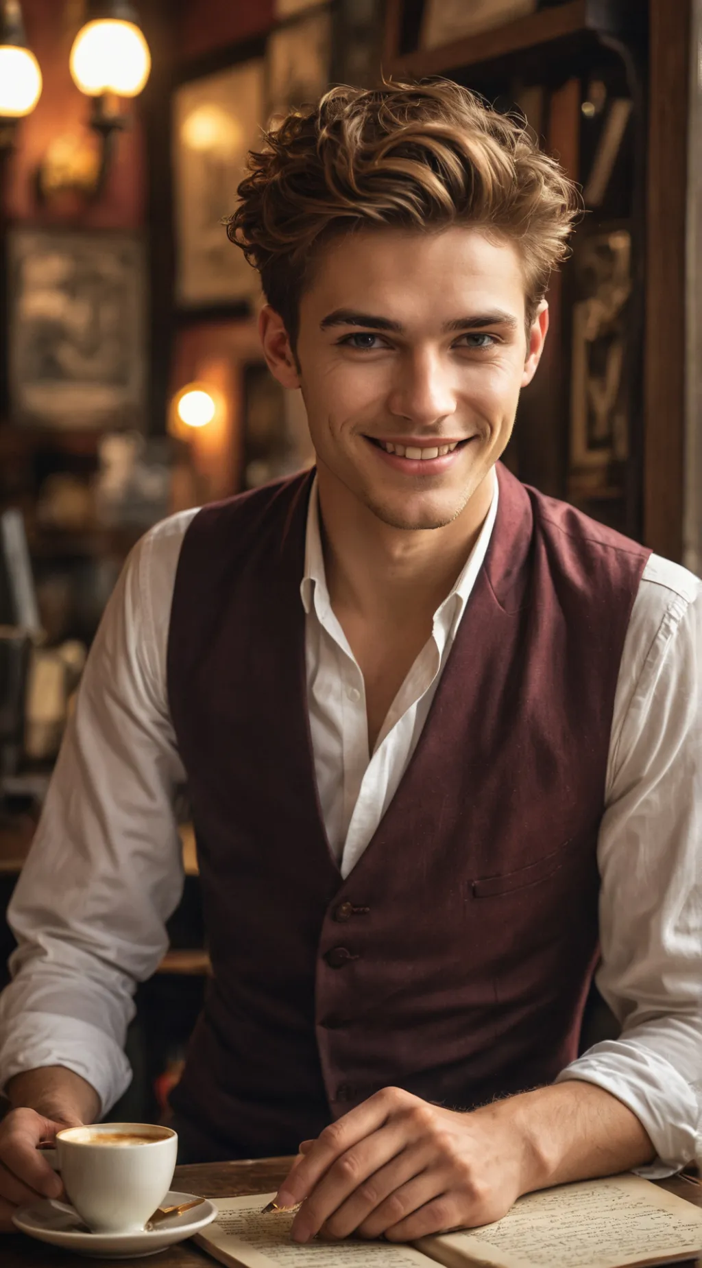 ai character: The Amorous Cupid background