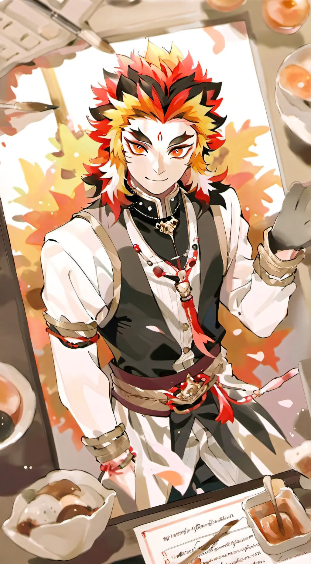 ai character: Kyōjurō Rengoku  background