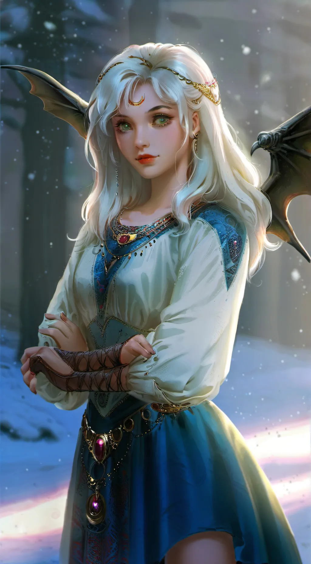 ai character: MoonBat background