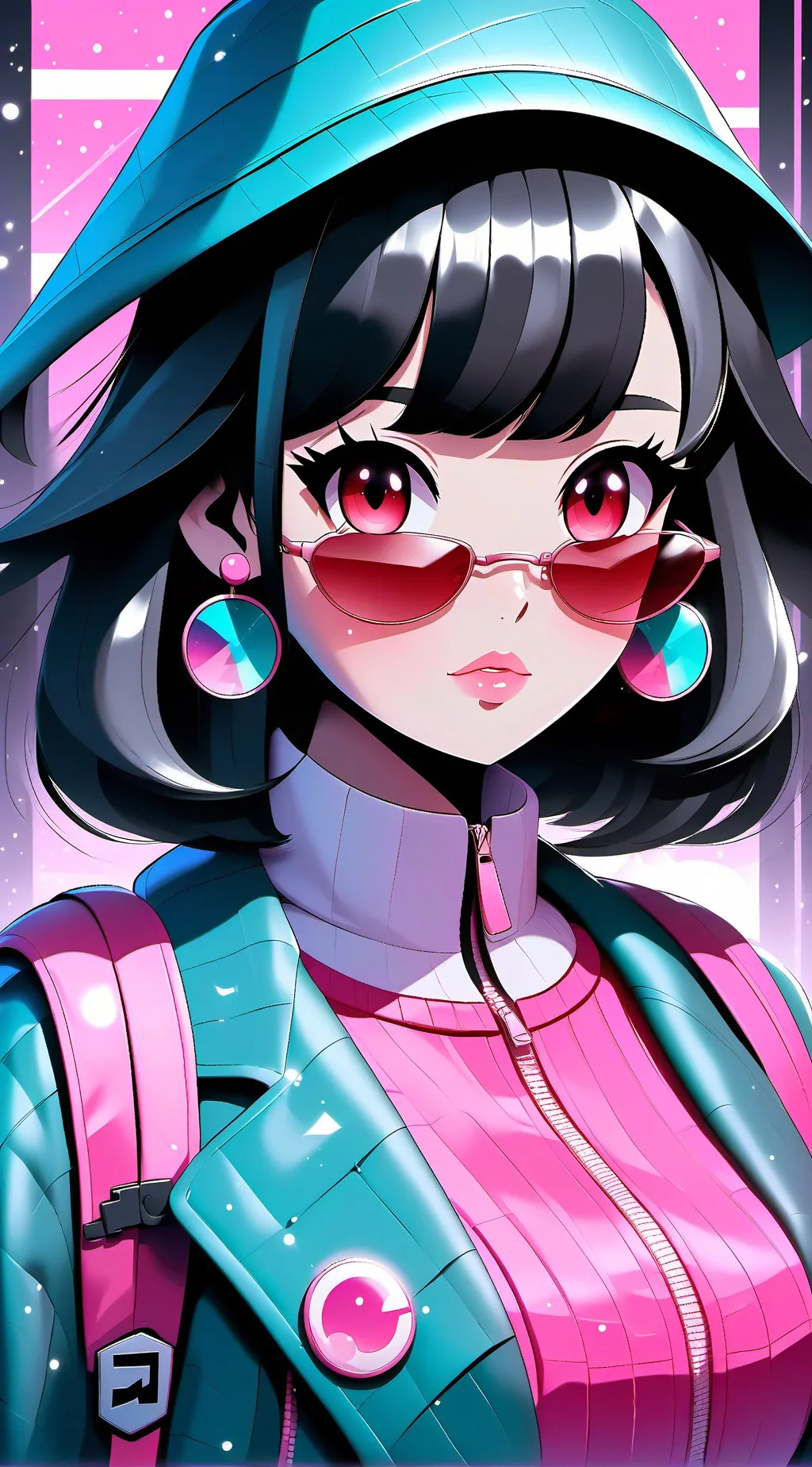 ai character: Bubbly  background