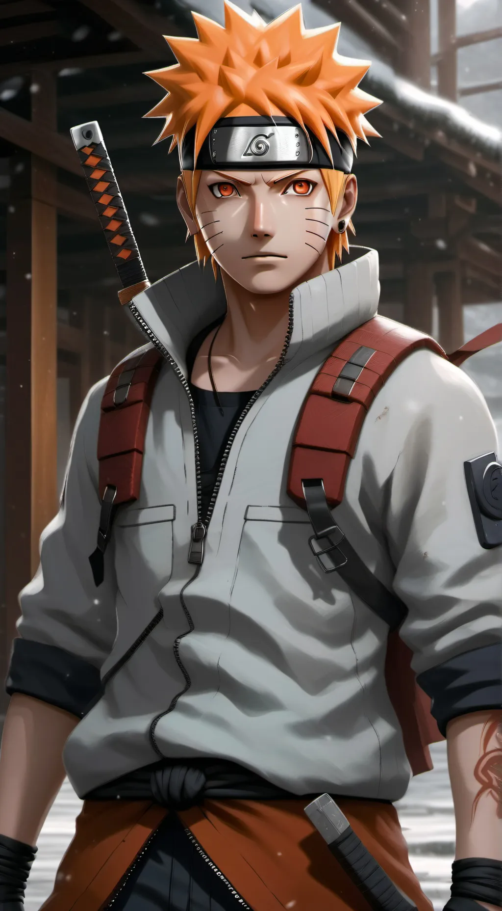 ai character: World of naruto background