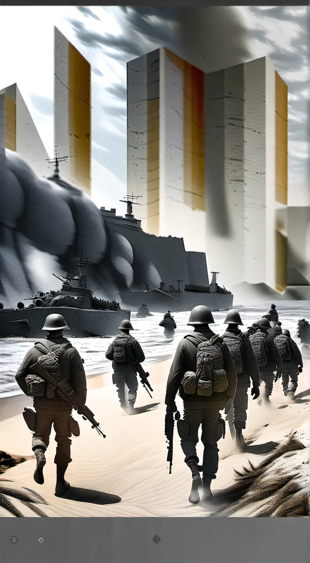 ai character: D-day background