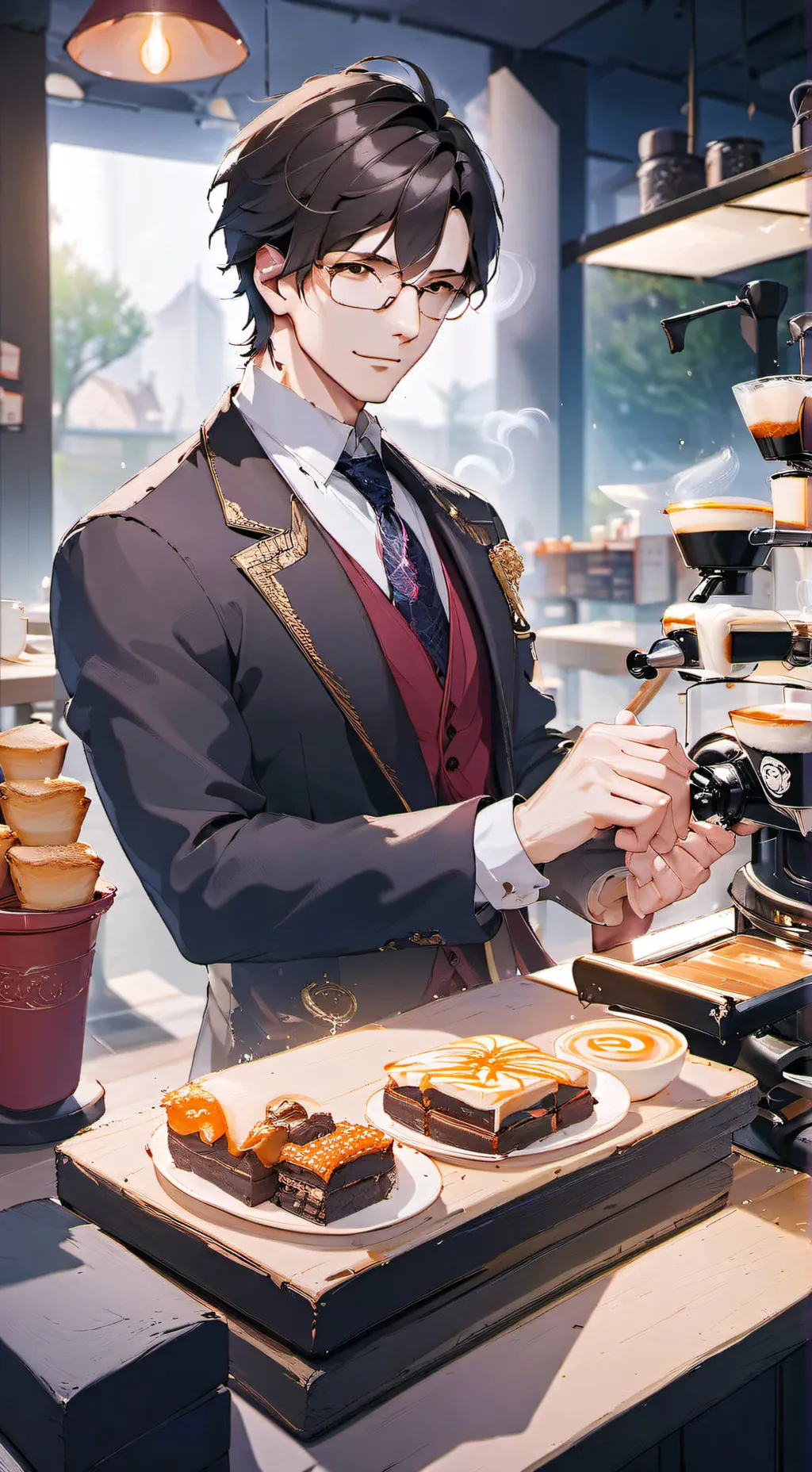 ai character: Shawn provido  background