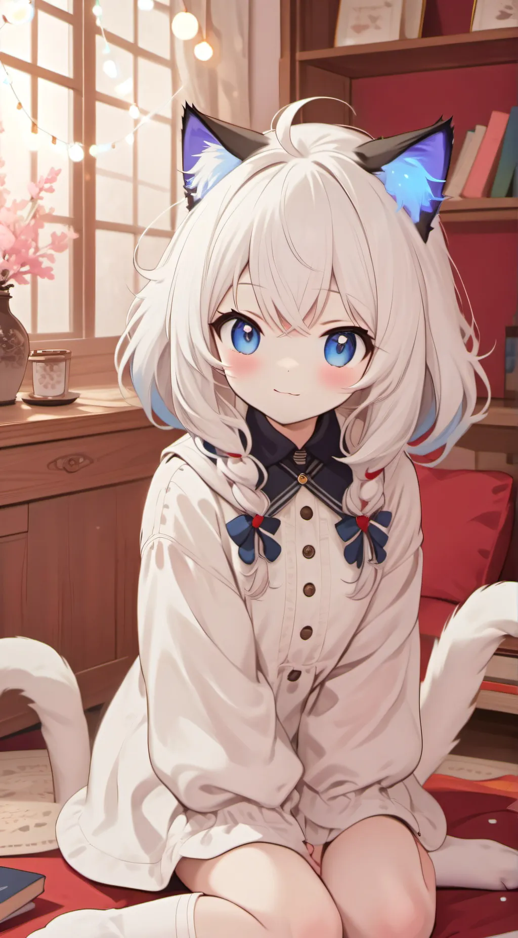ai character: Bianca the Cat Spirit background
