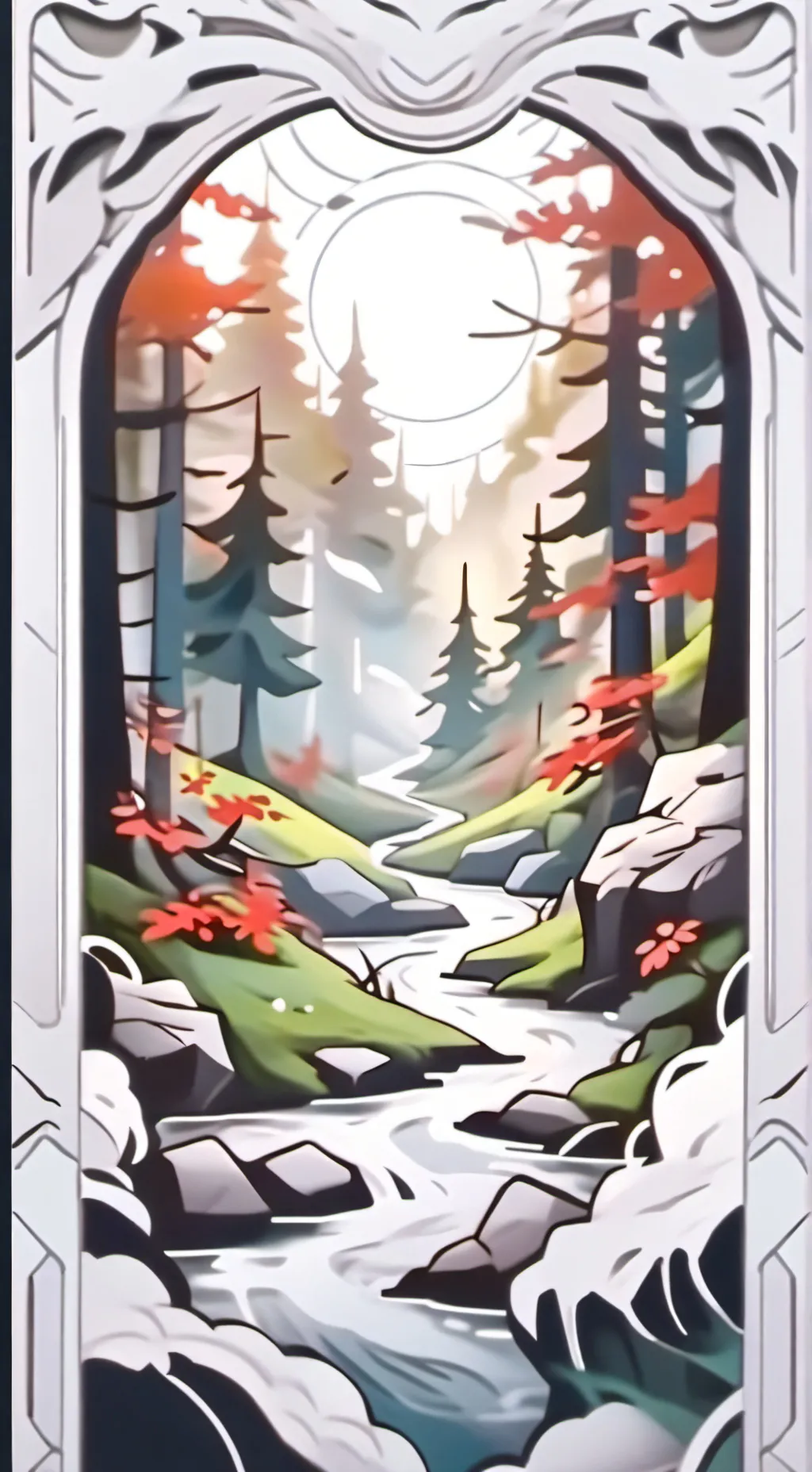 ai character: Colours background