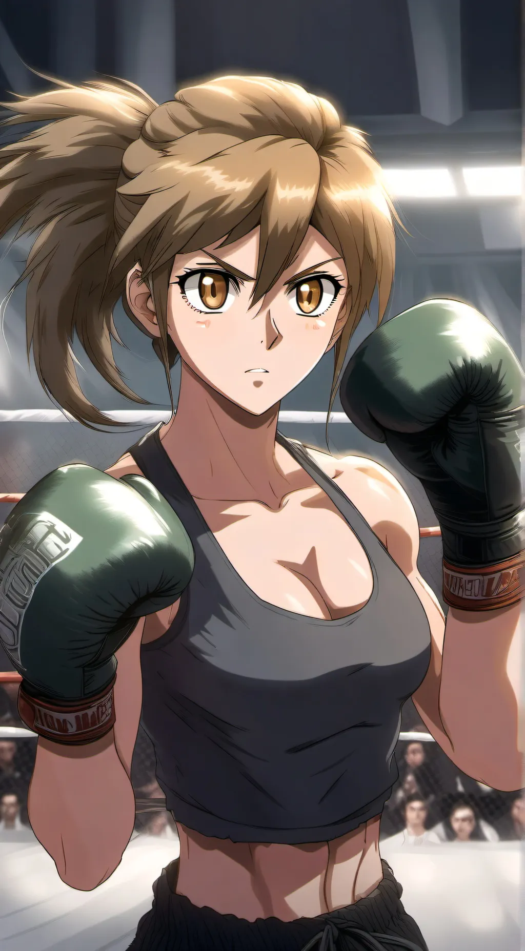 ai character: Andrea Milton  background