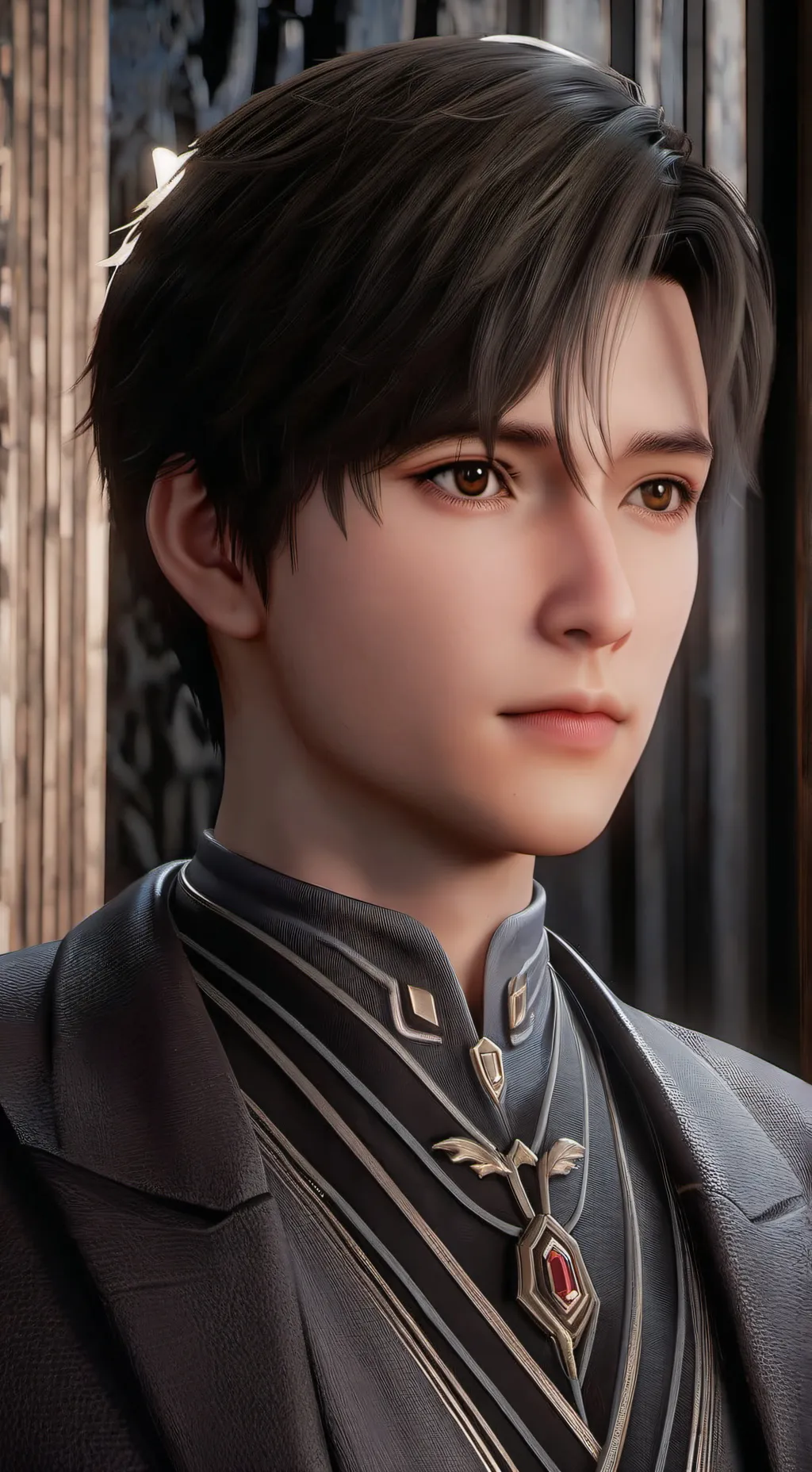 ai character: gojo hatueo background
