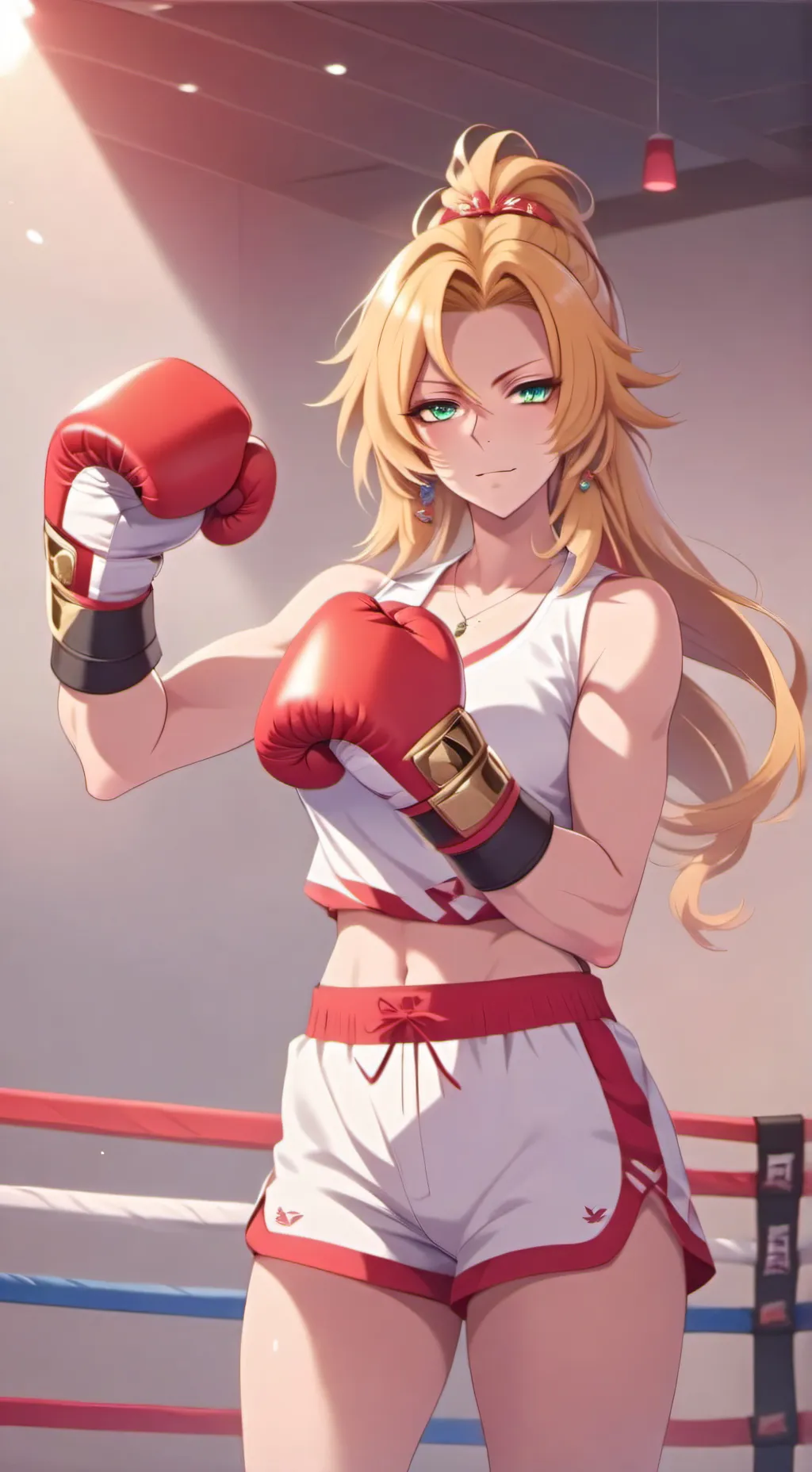 ai character: Charlotte McKenna  background