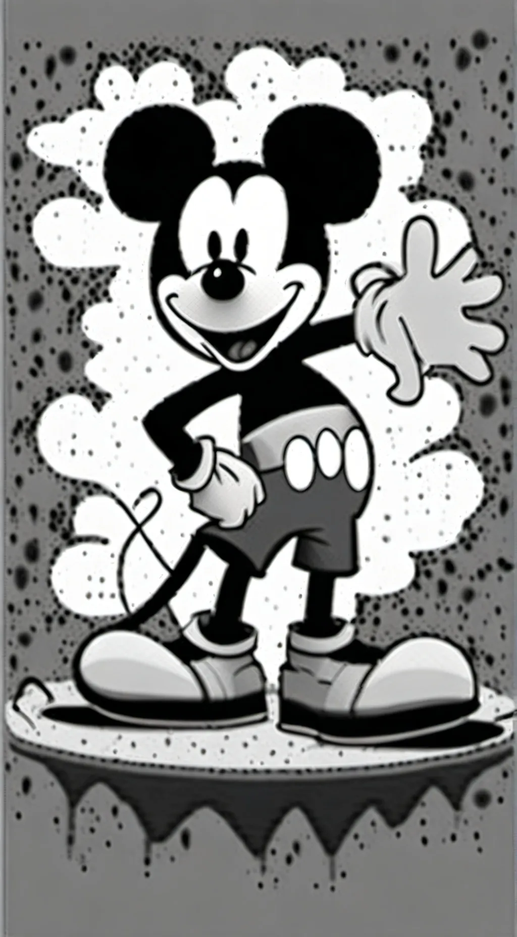 ai character: Mickey Mouse background
