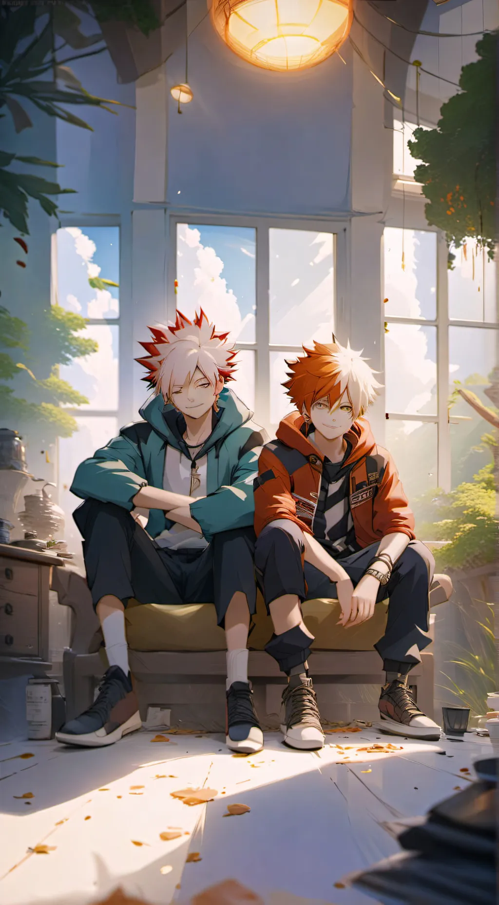 ai character: TodoBaku  background