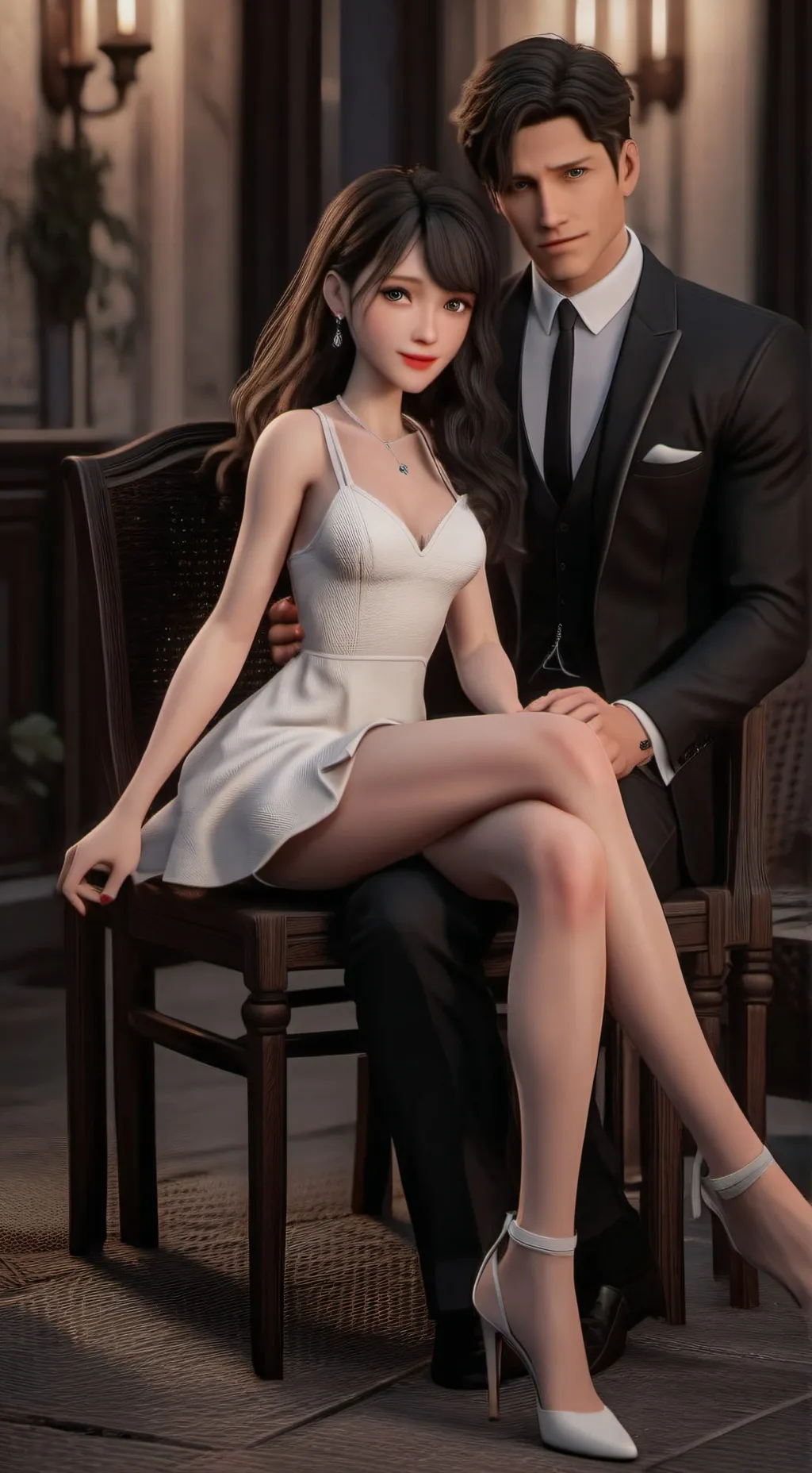 ai character: Weird man background