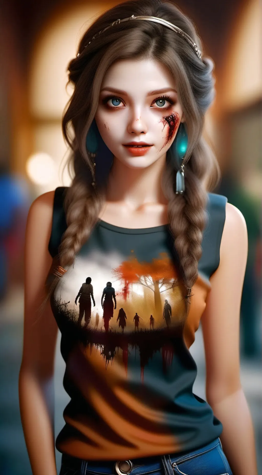 ai character: Zombie invader background
