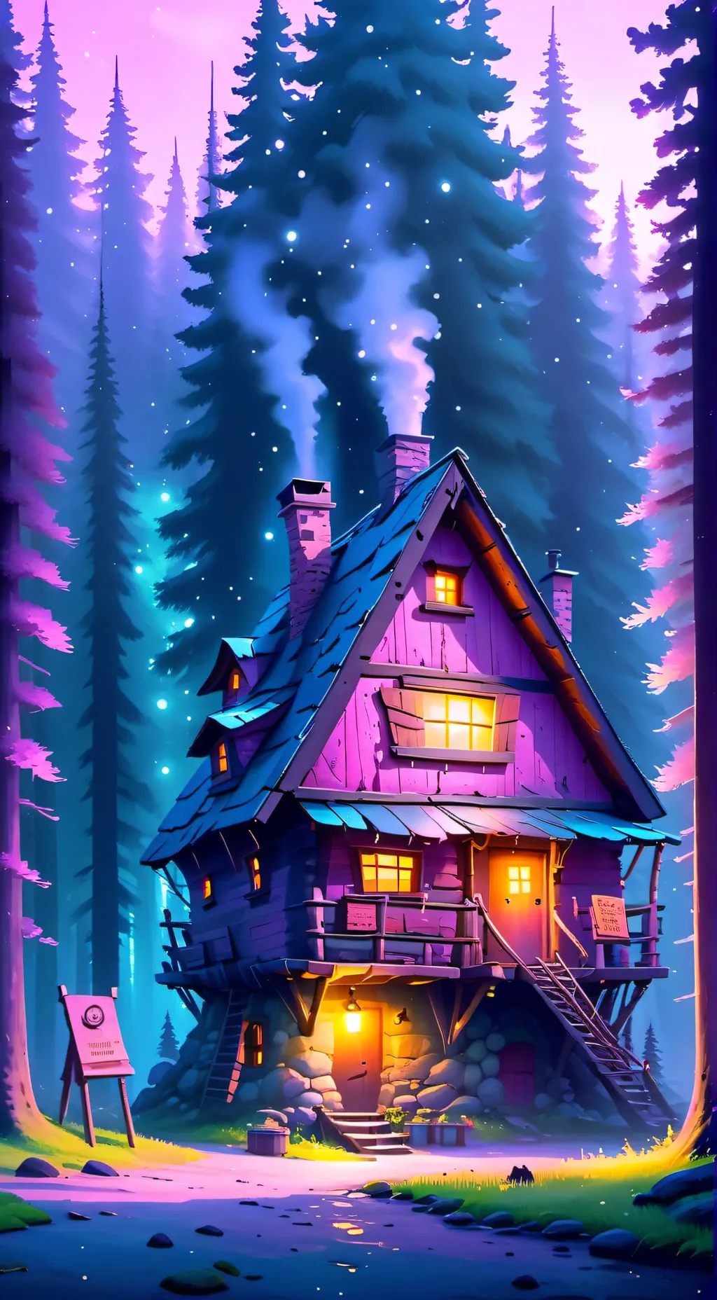 ai character: Gravity Falls! background