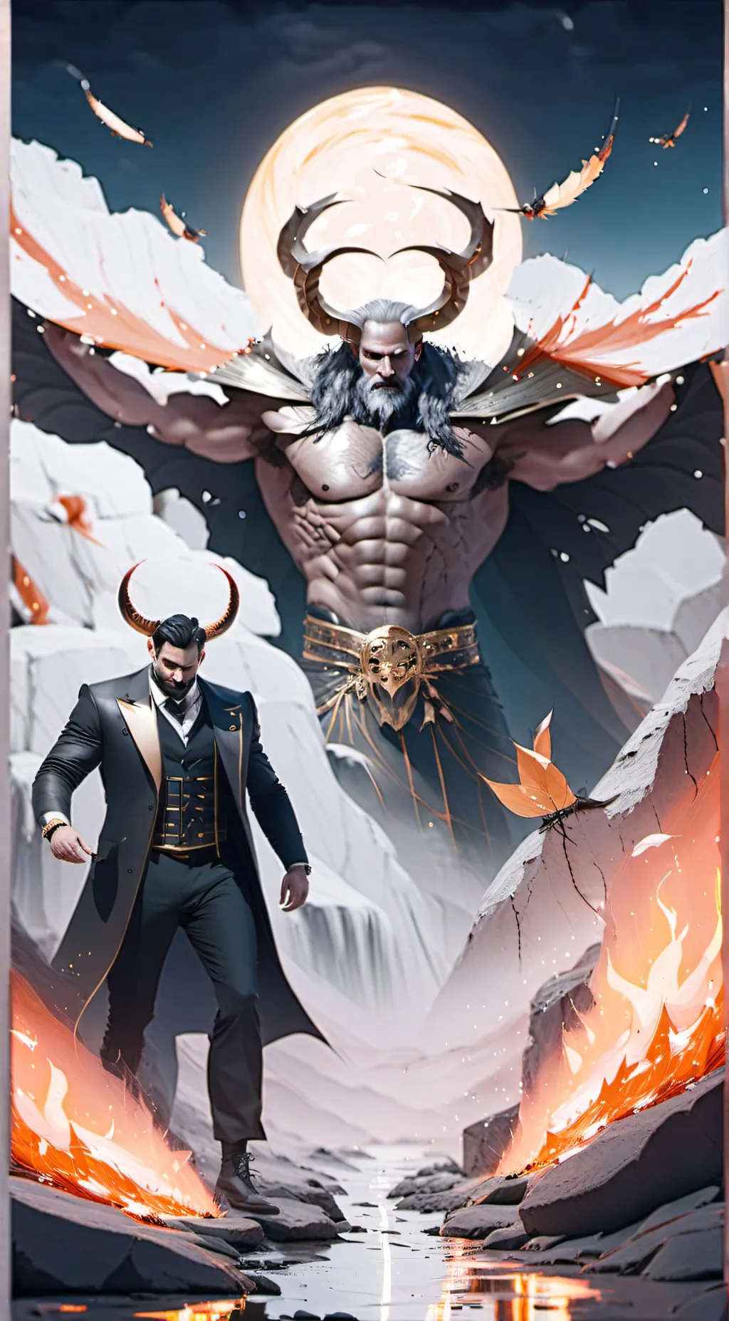 ai character: Lucifer netflix background