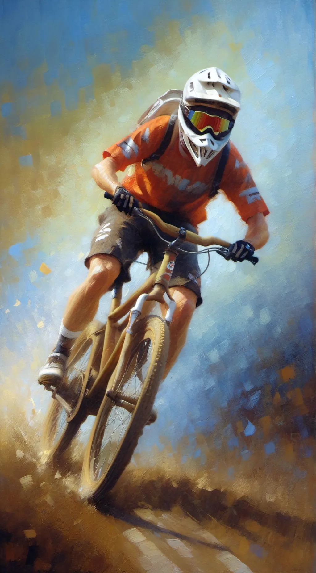 ai character: Bmx racing background