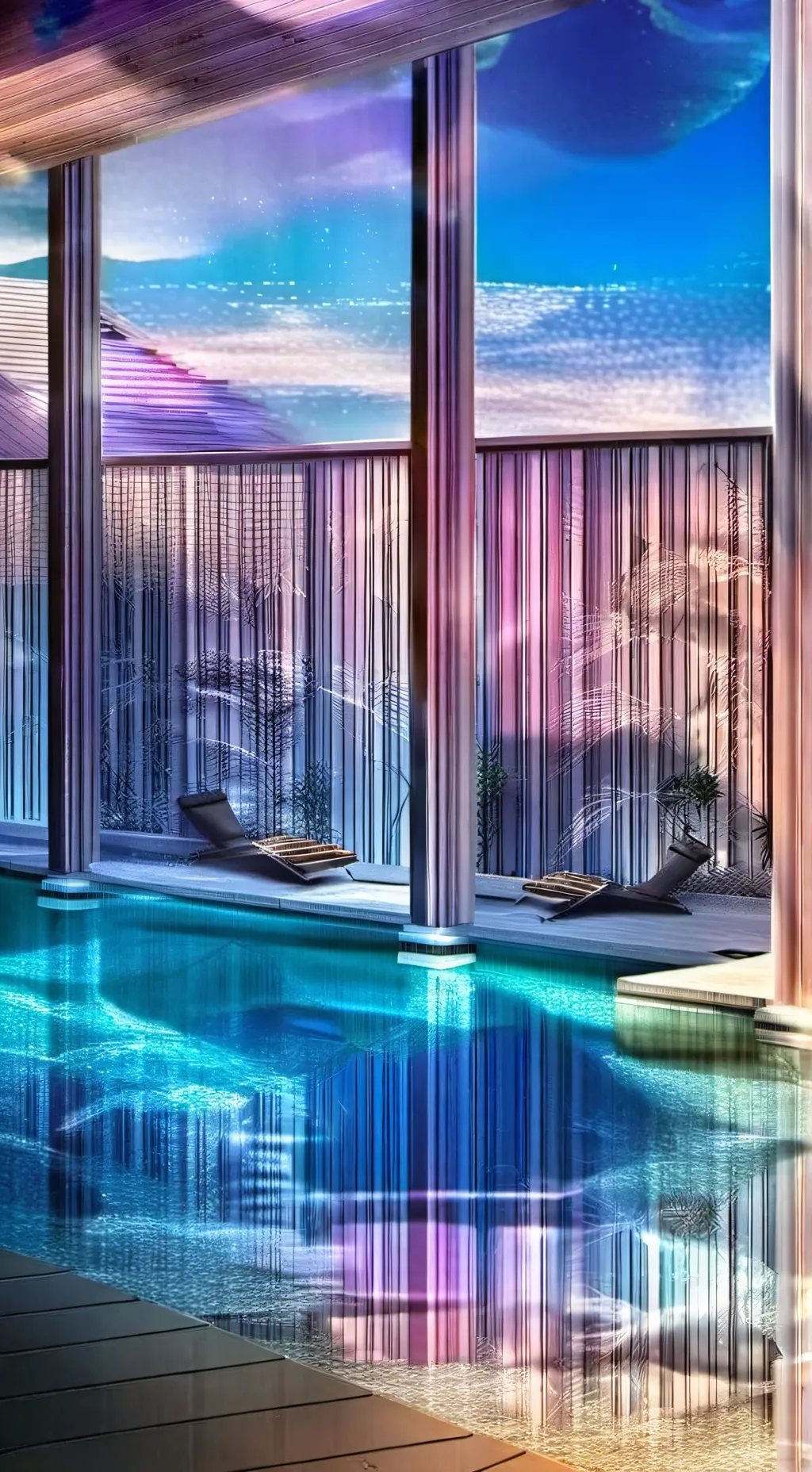 ai character: Pool Party! background