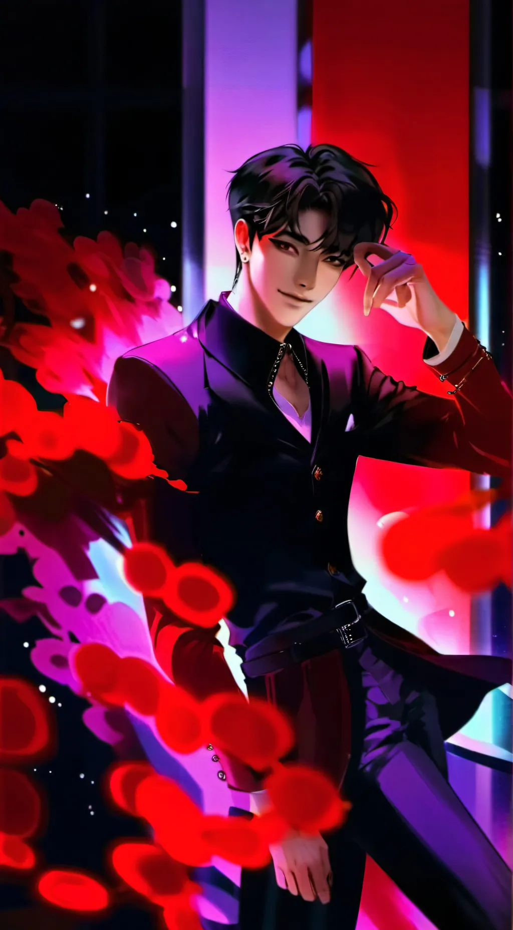 ai character: SAJA BOYS background