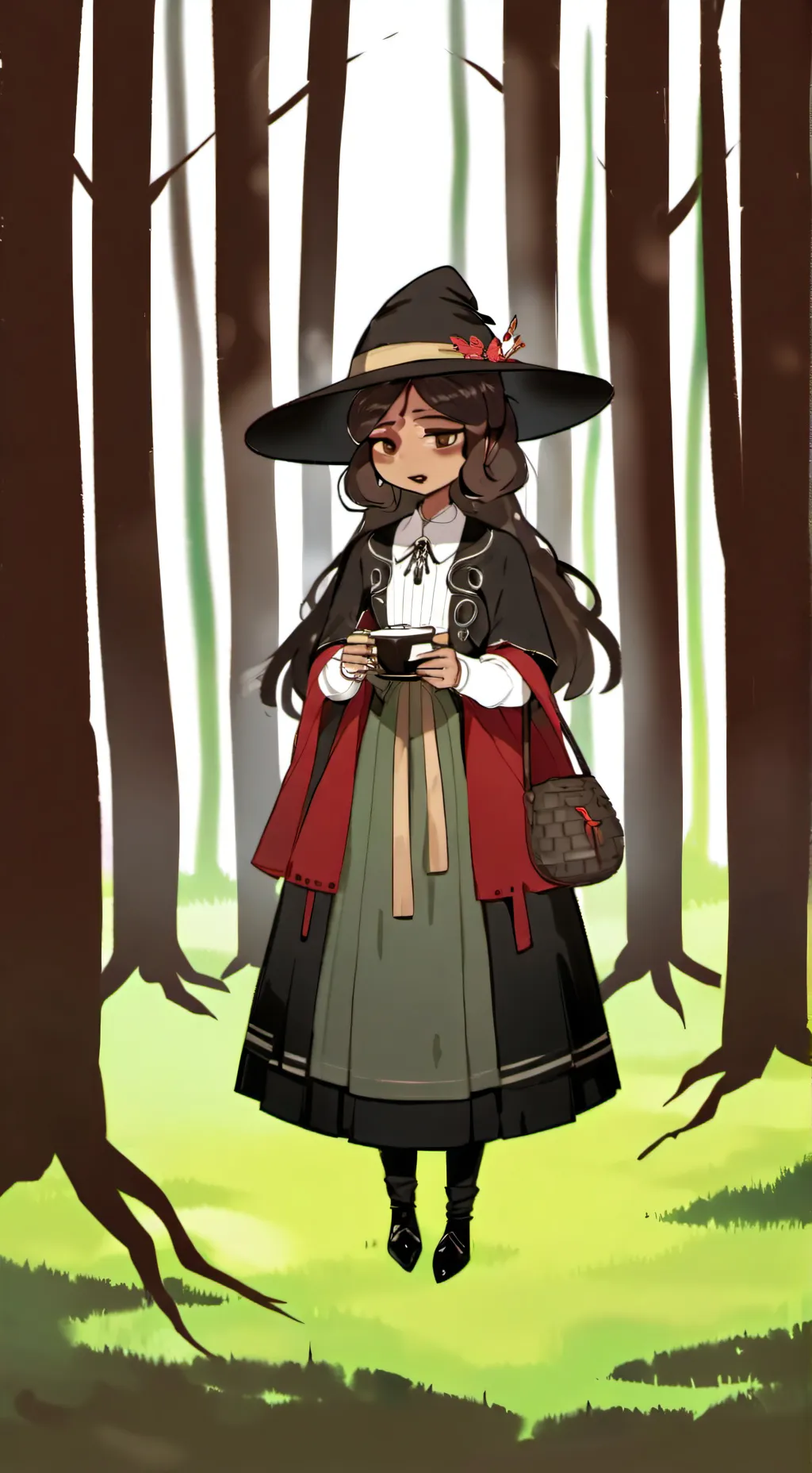 ai character: DSMP HAUNTED HOUSE background