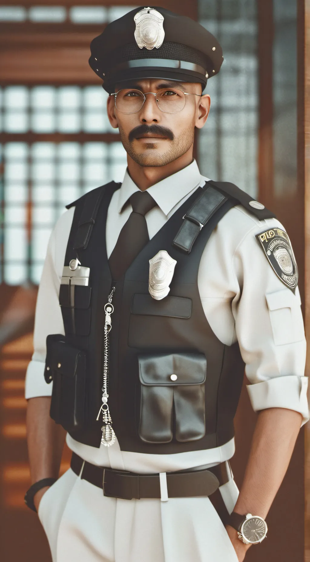 ai character: Pollice officer background