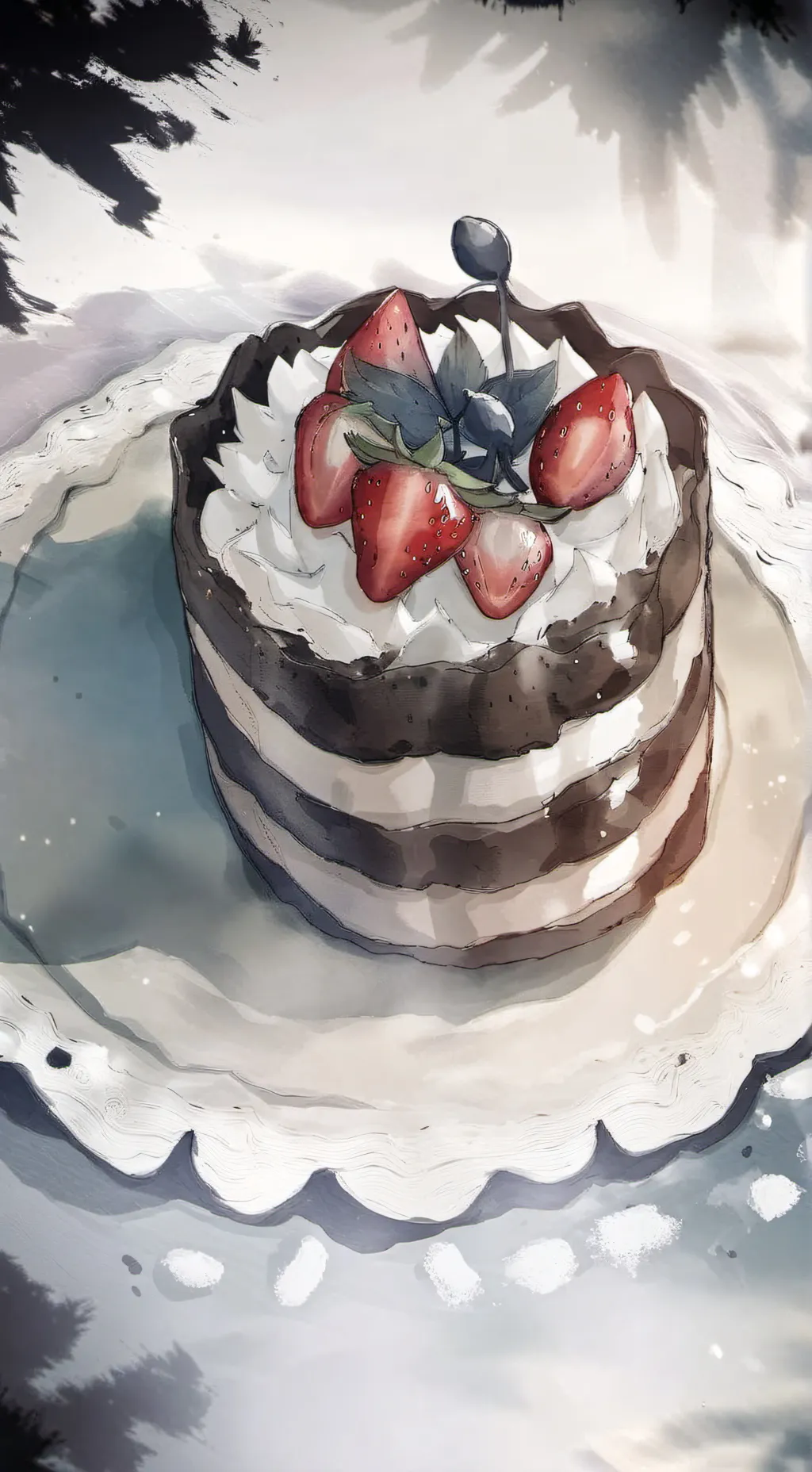 ai character: Fruitcake!! background