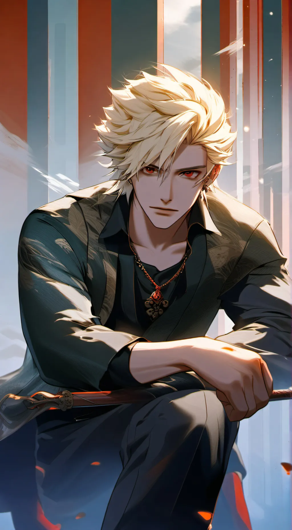 ai character: Mha soft background