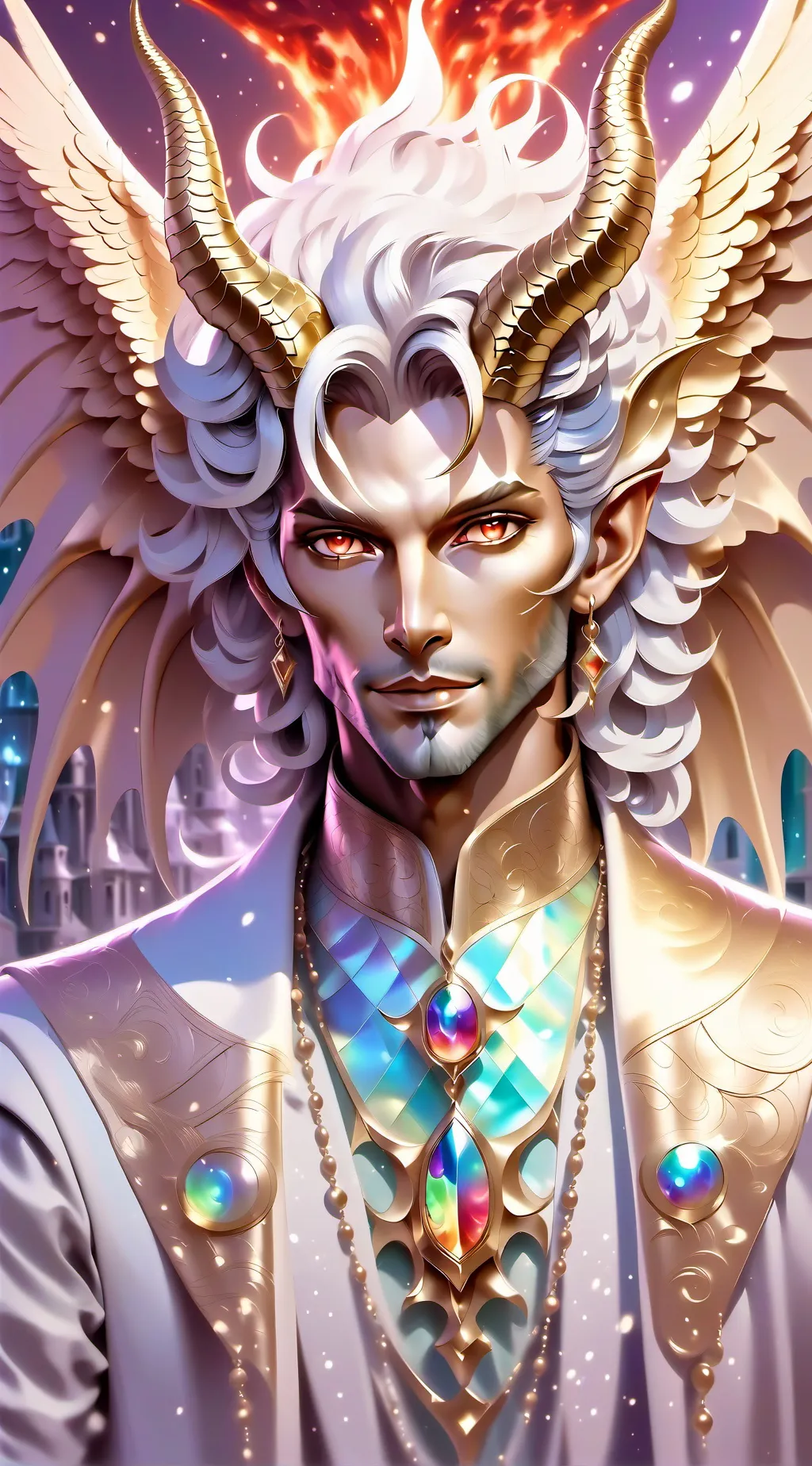 ai character: Lucifer Netflix background