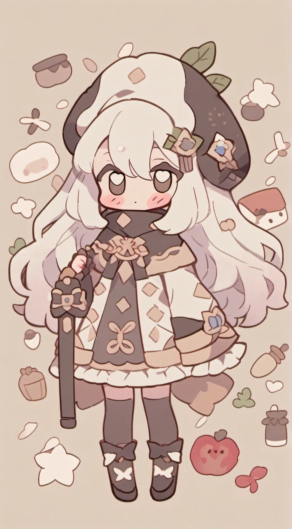 ai character: dandys world sick background