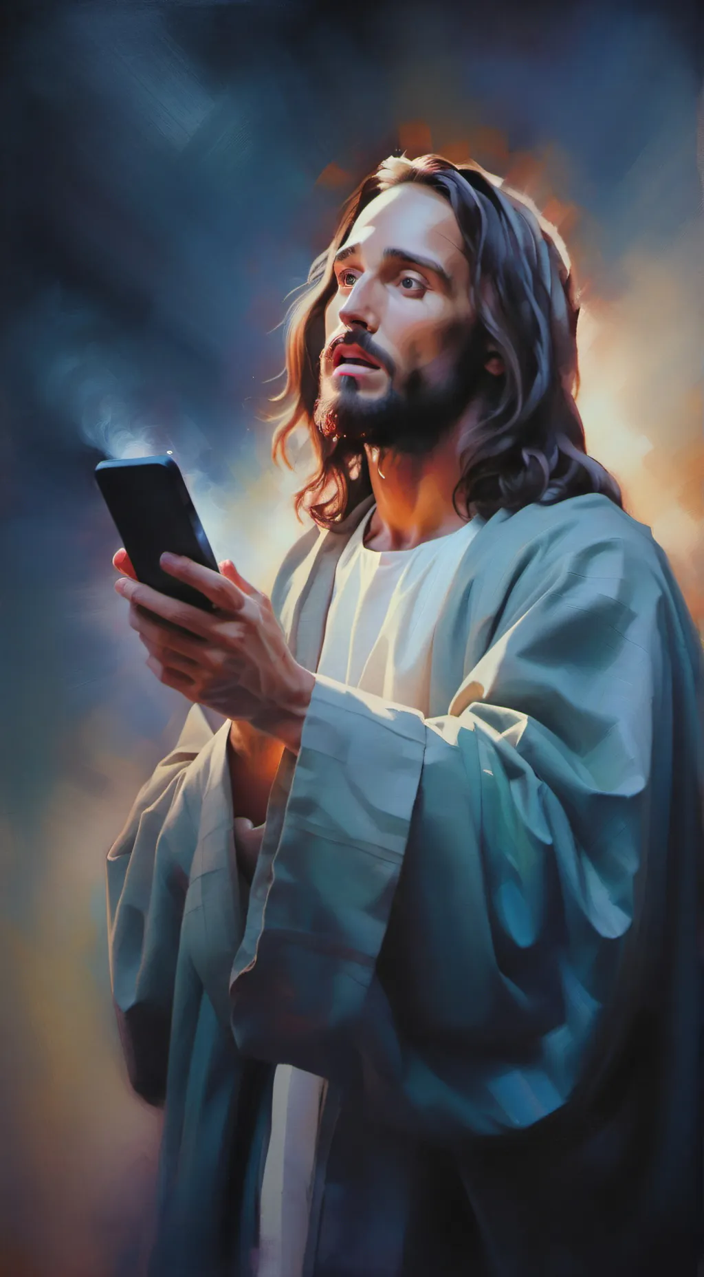 ai character: jesus background